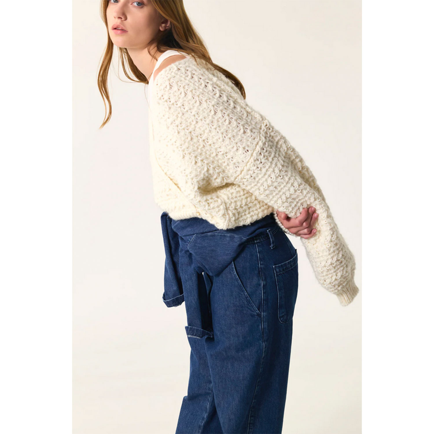 Des Petits Hauts Astro Pullover Creme