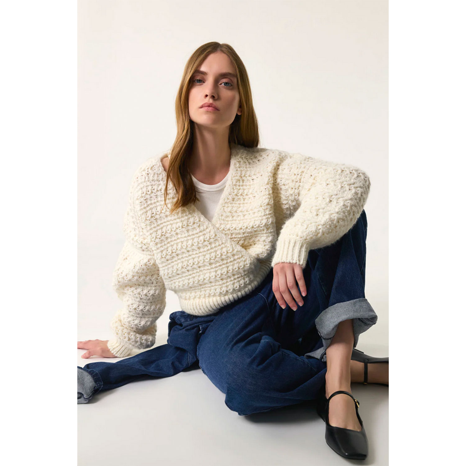 Des Petits Hauts Astro Pullover Creme