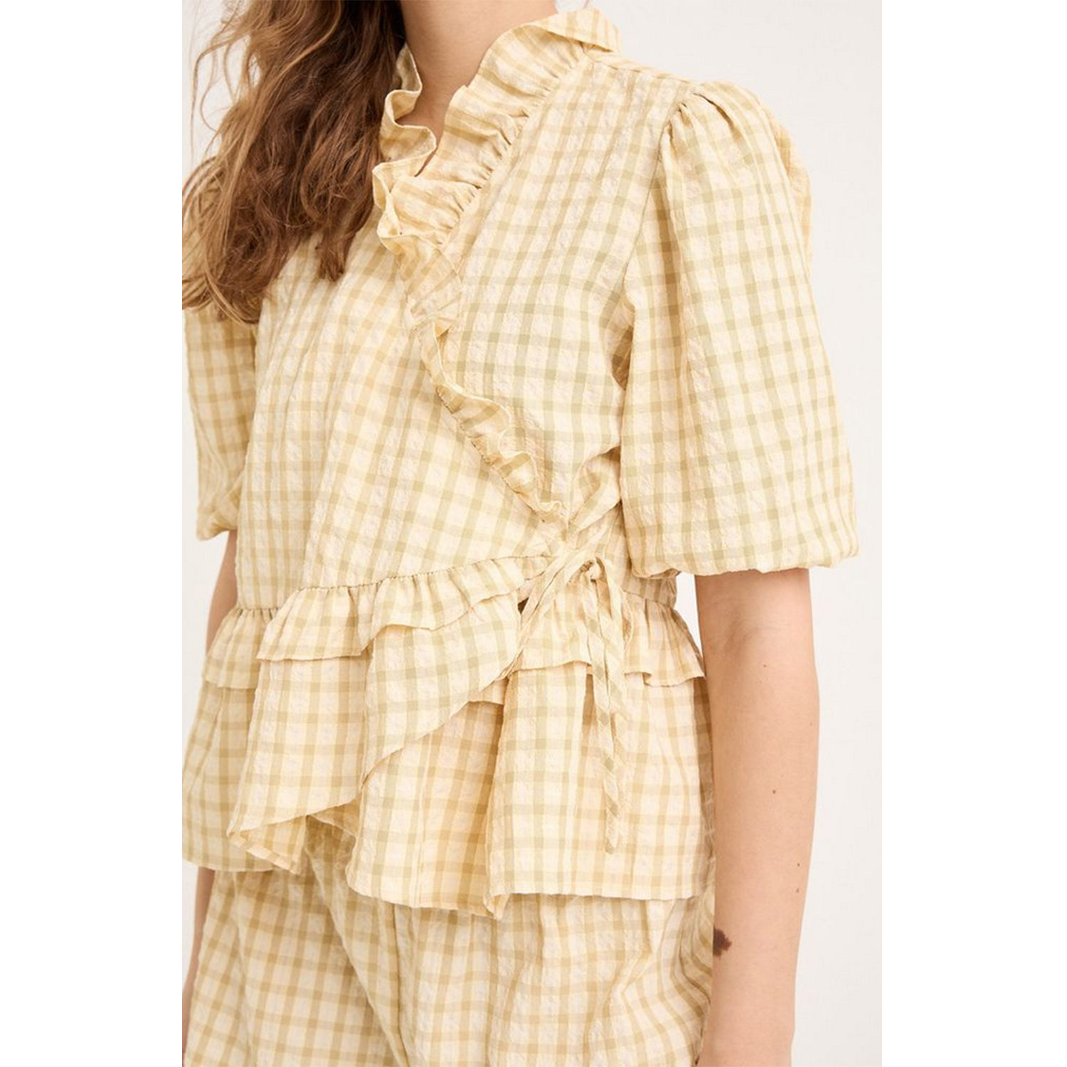 A-View Aulina Bluse Pale Yellow