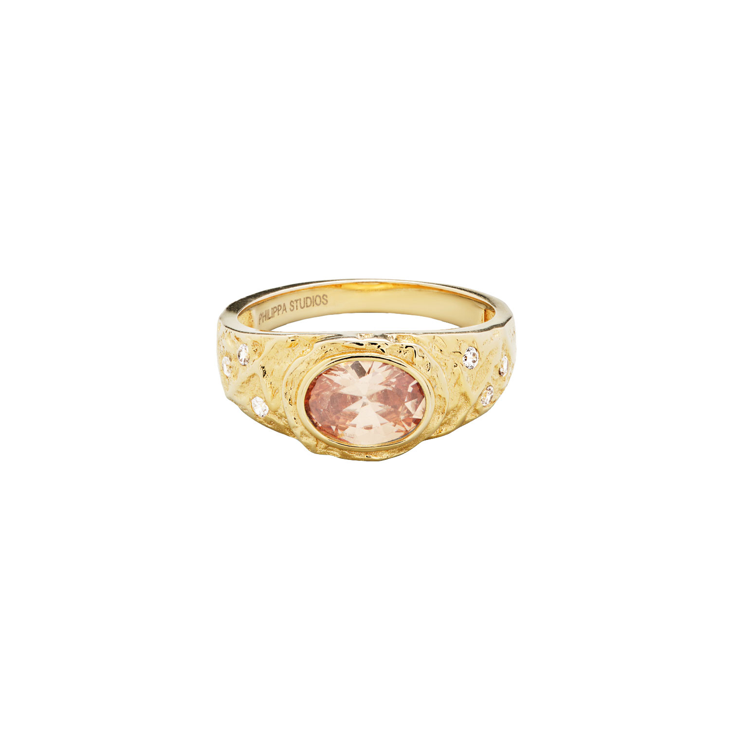 Aura Ring Champagne Vergoldet