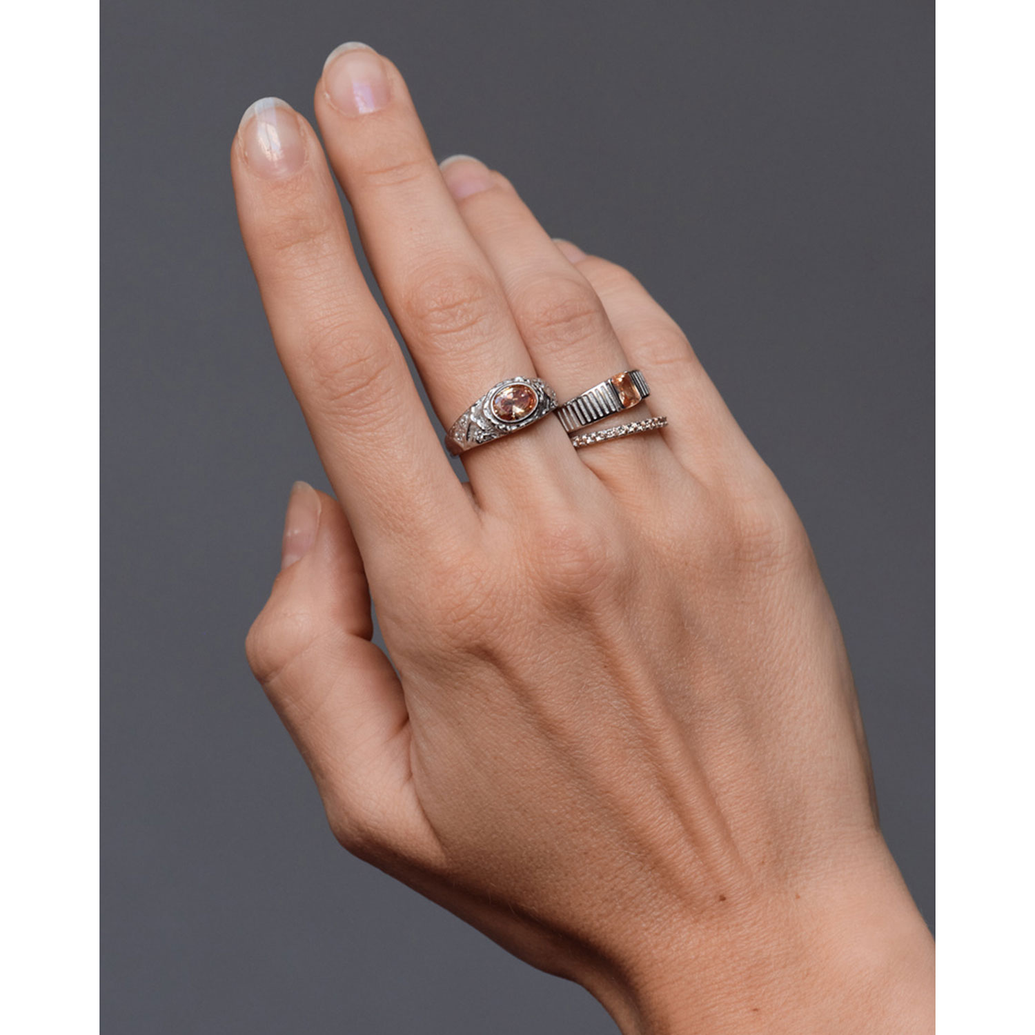 Philippa Studios Aura Philippa Studios Ring Silber Rosa Model