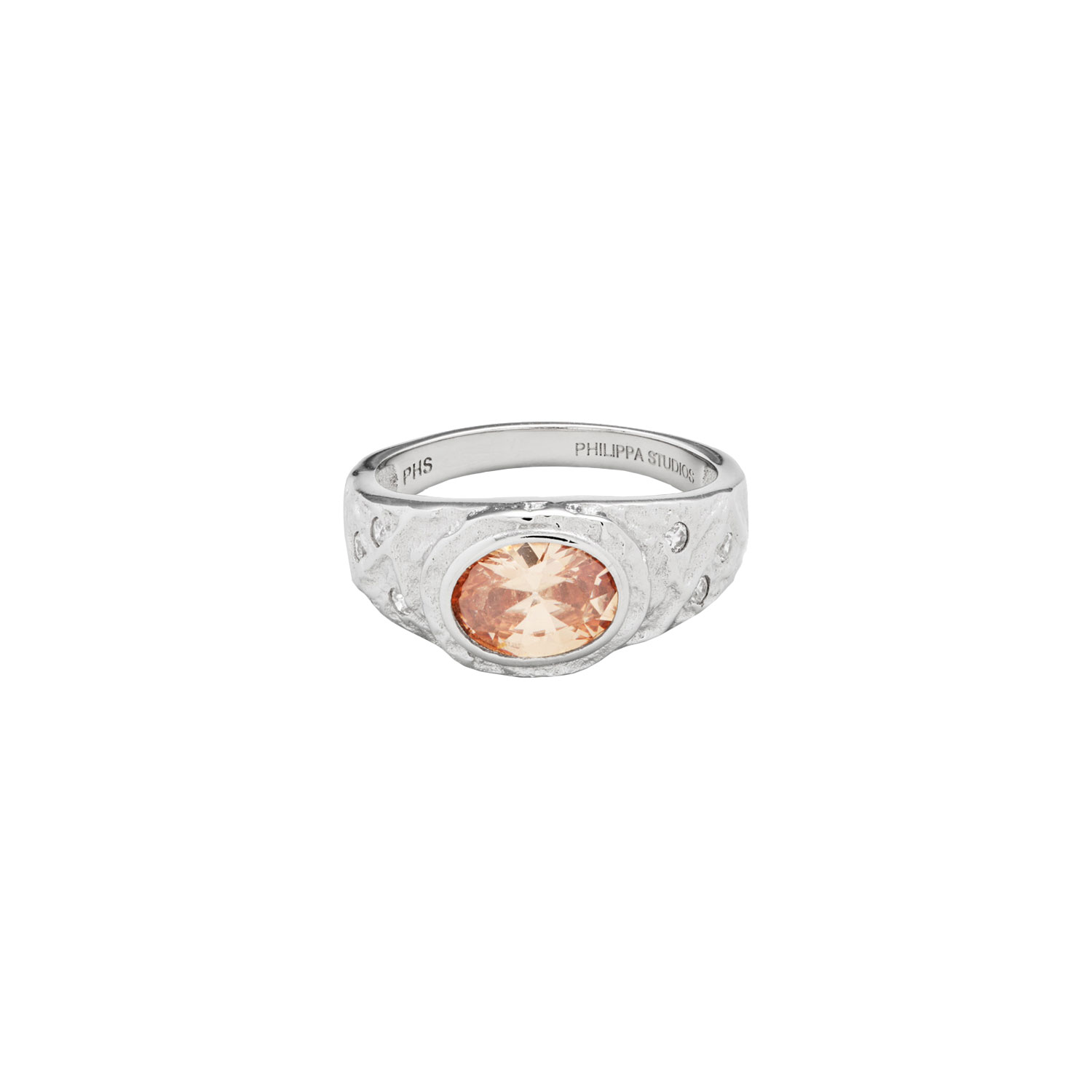 Philippa Studios Aura Ring Champagne Silber