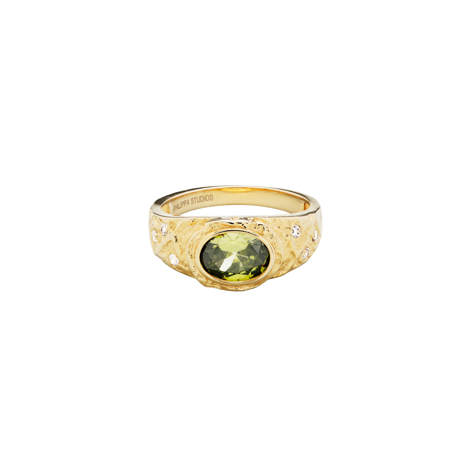 Philippa Studios Aura Peridot Philippa Studios Ring Gold vorne