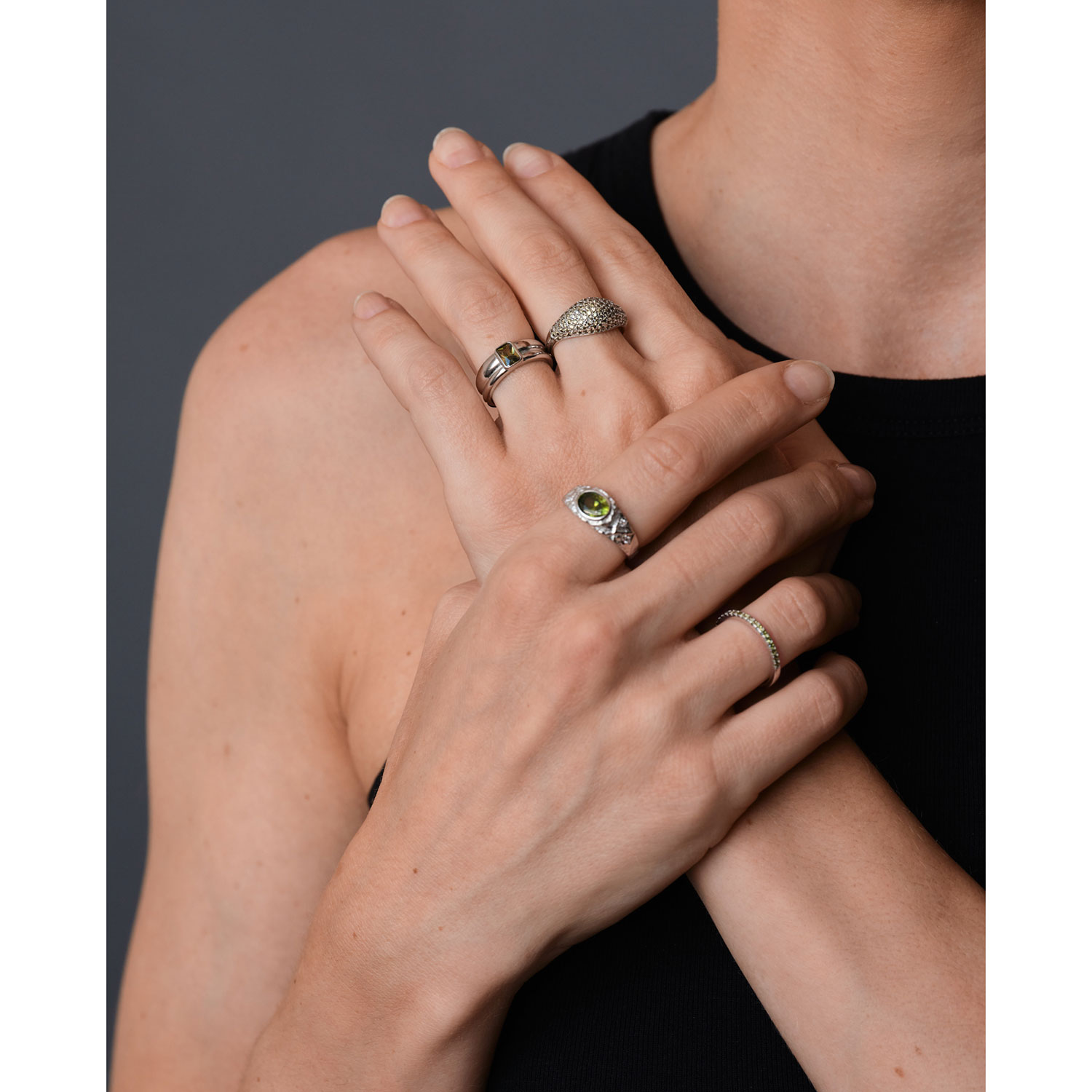 Philippa Studios Aura Ring Peridot Silber