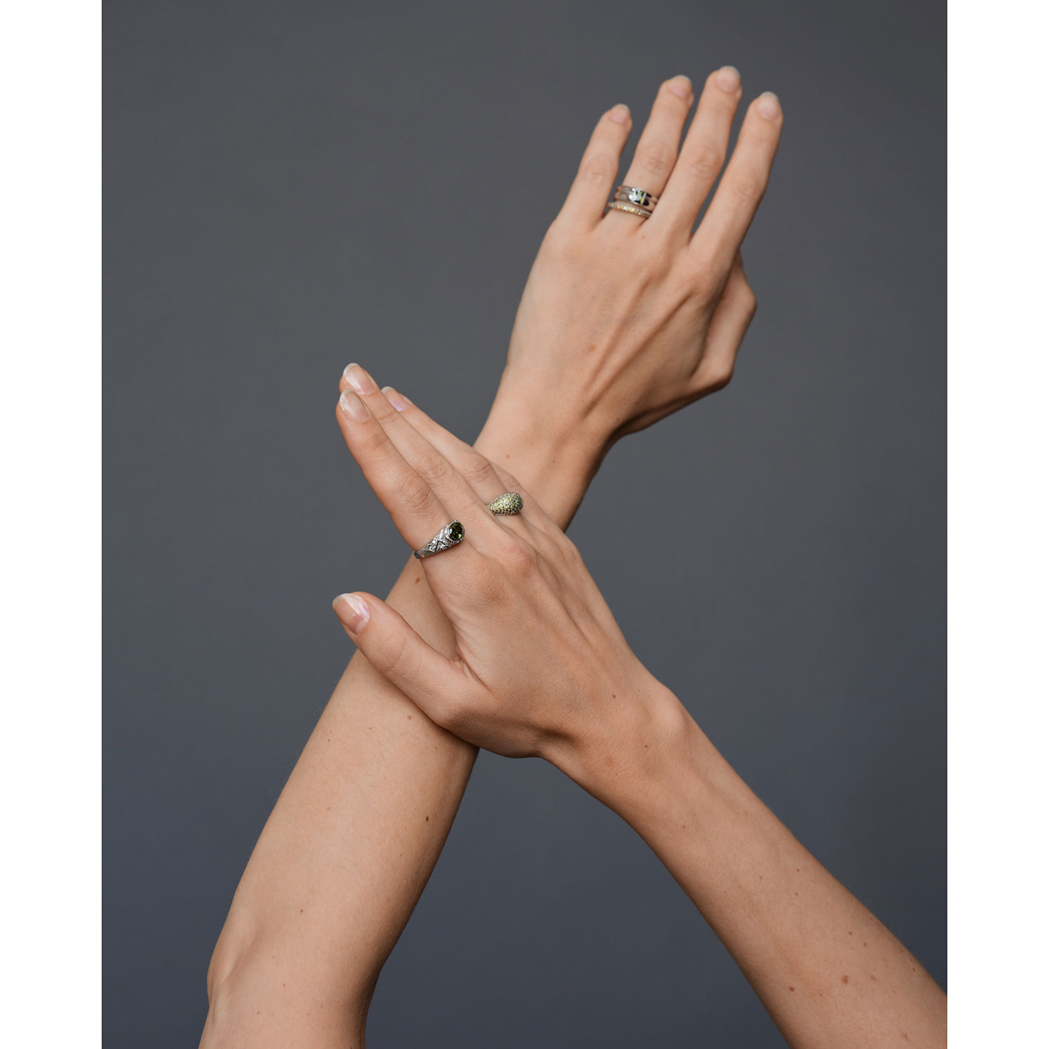 Philippa Studios Aura Ring Peridot Silber