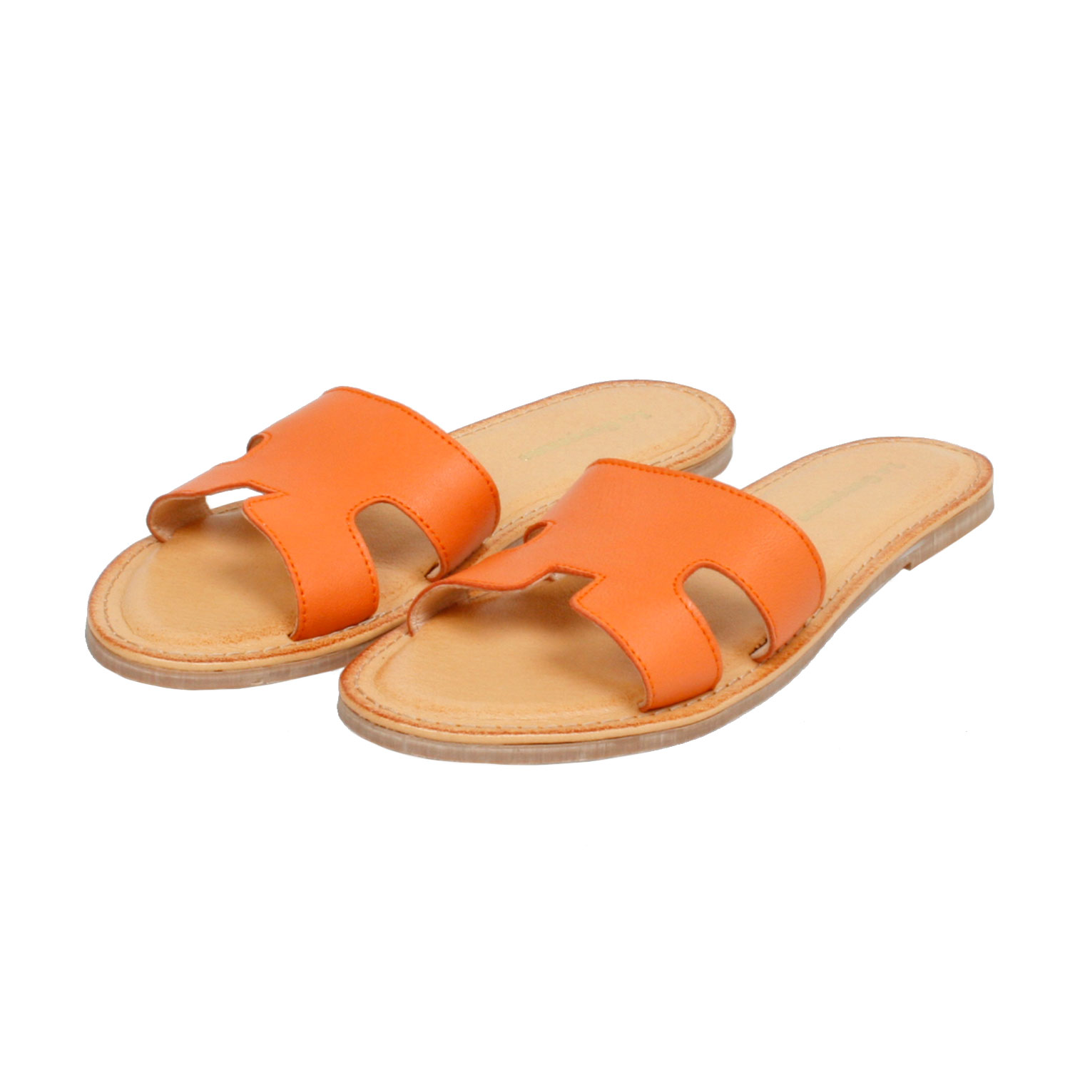 La Garçonne Aurelie La Garçonne Sandale Orange vorne