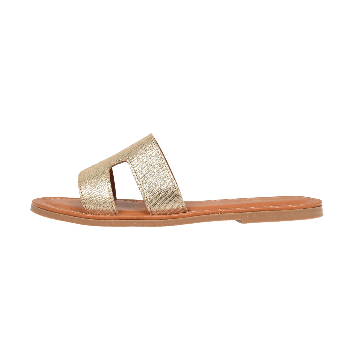 La Garçonne Aurelie Slipper in Gold von La Garçonne. Seite