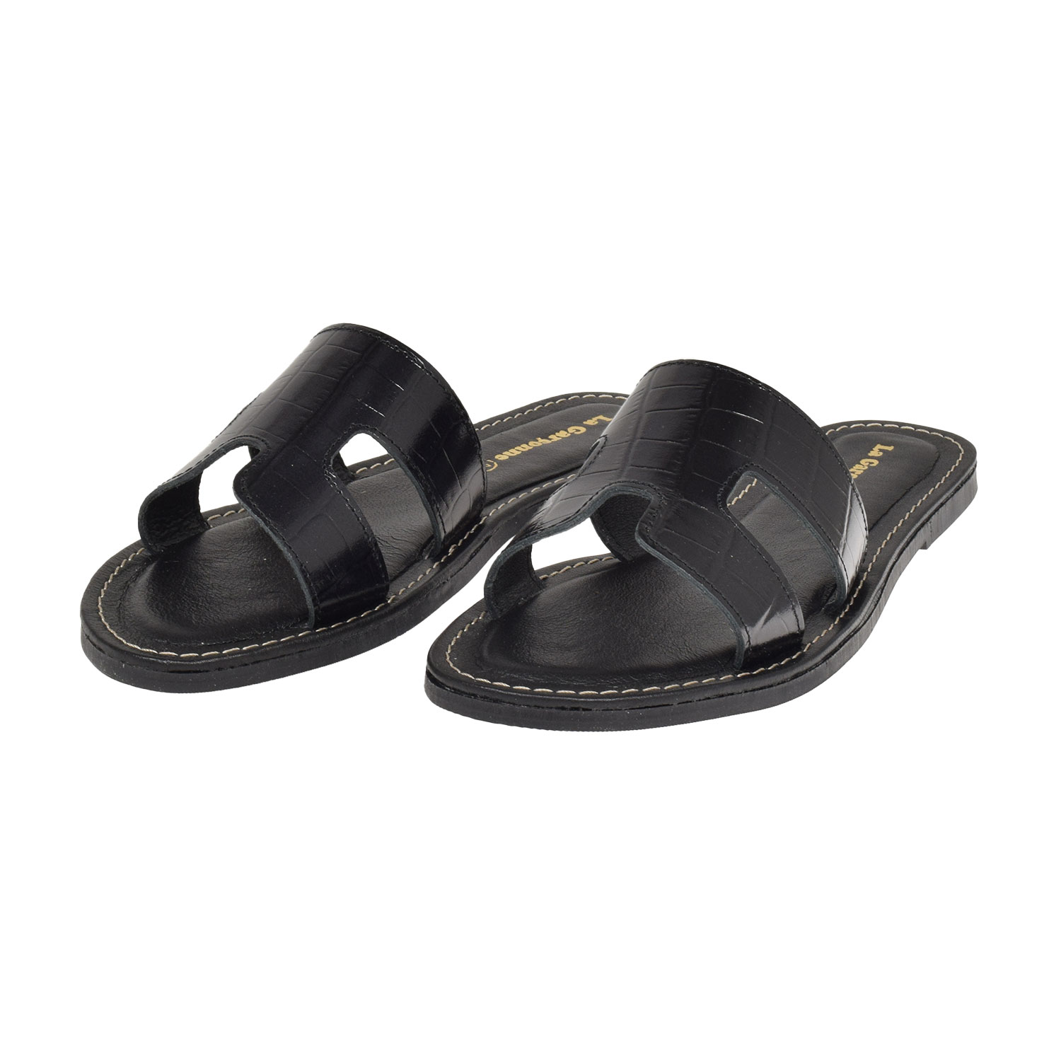 Aurelie Sandale Yacare Negro