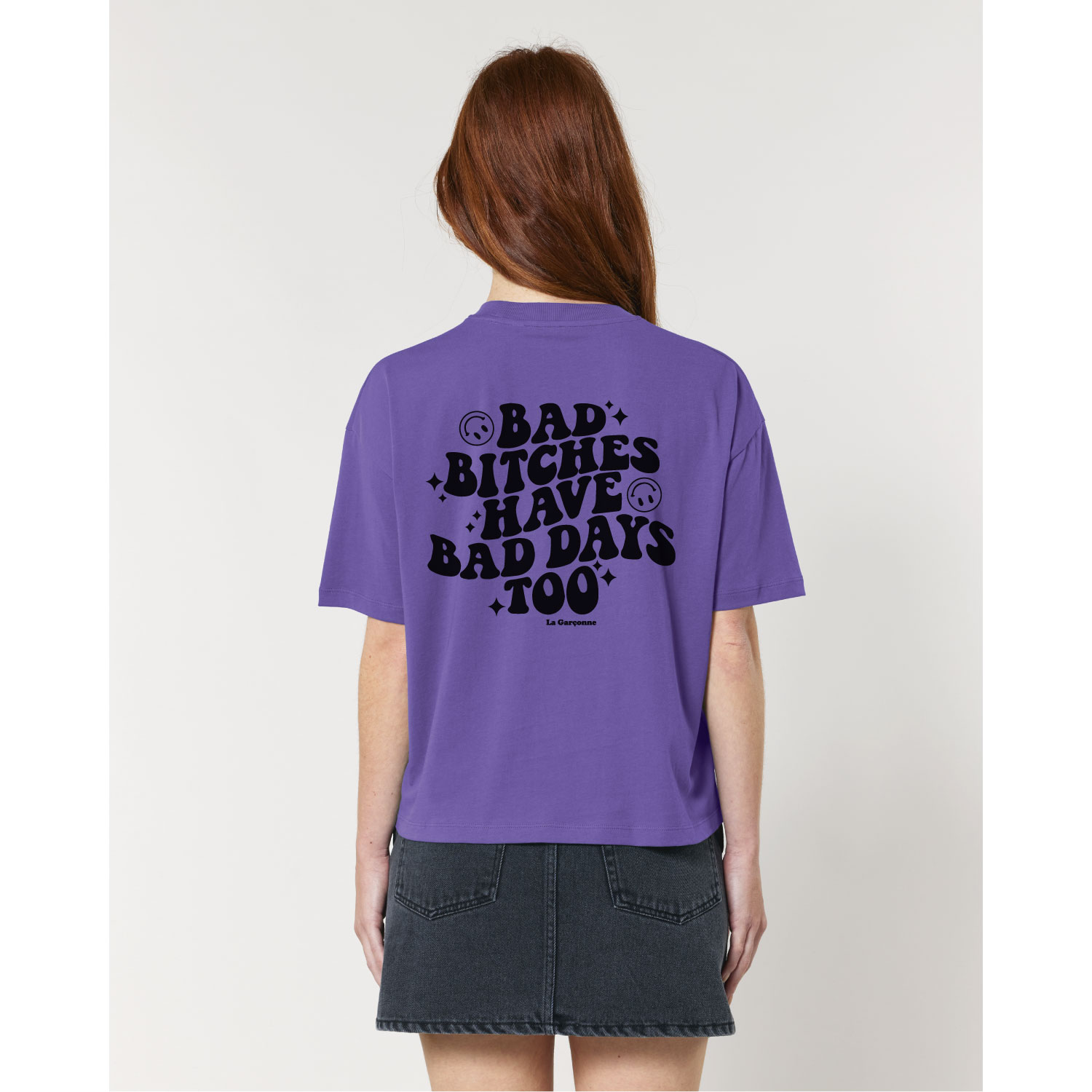 La Garçonne Vetements Bad Bitches T-Shirt Purple