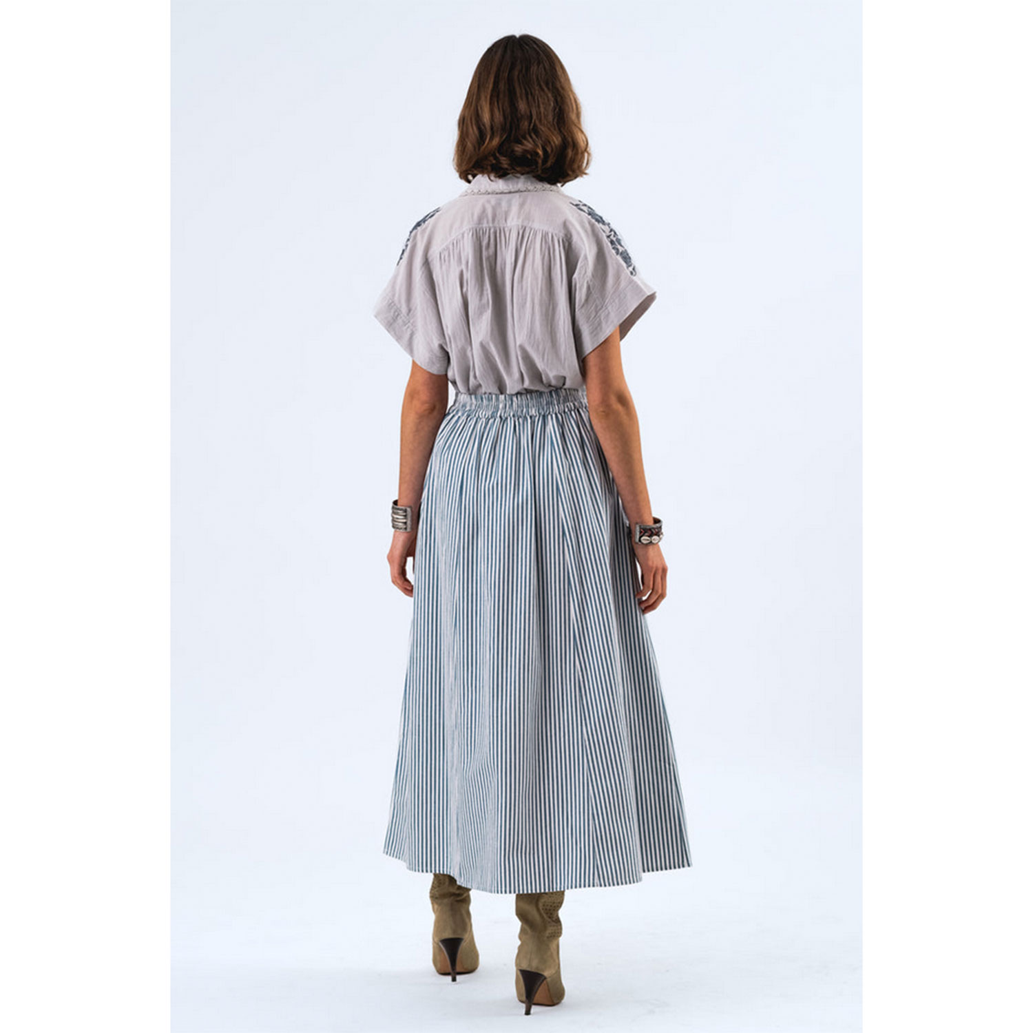 Lolly's Laundry Bada Bluse Anthracite Grey