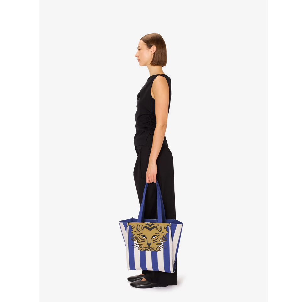 Inoui Editions Baldo Stripes Shopper Bleu Marine
