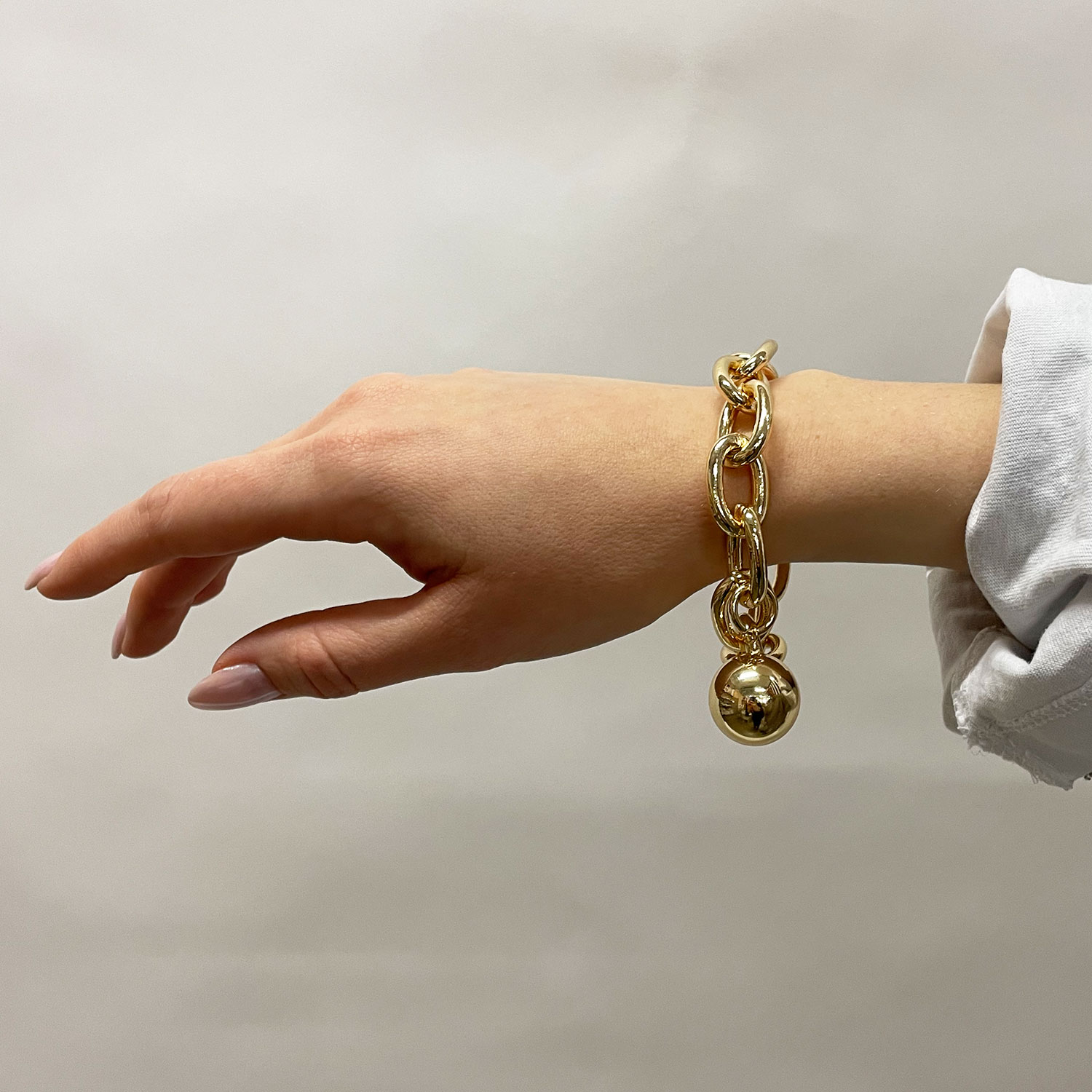 Bow 19 Details Ball Armband Gold