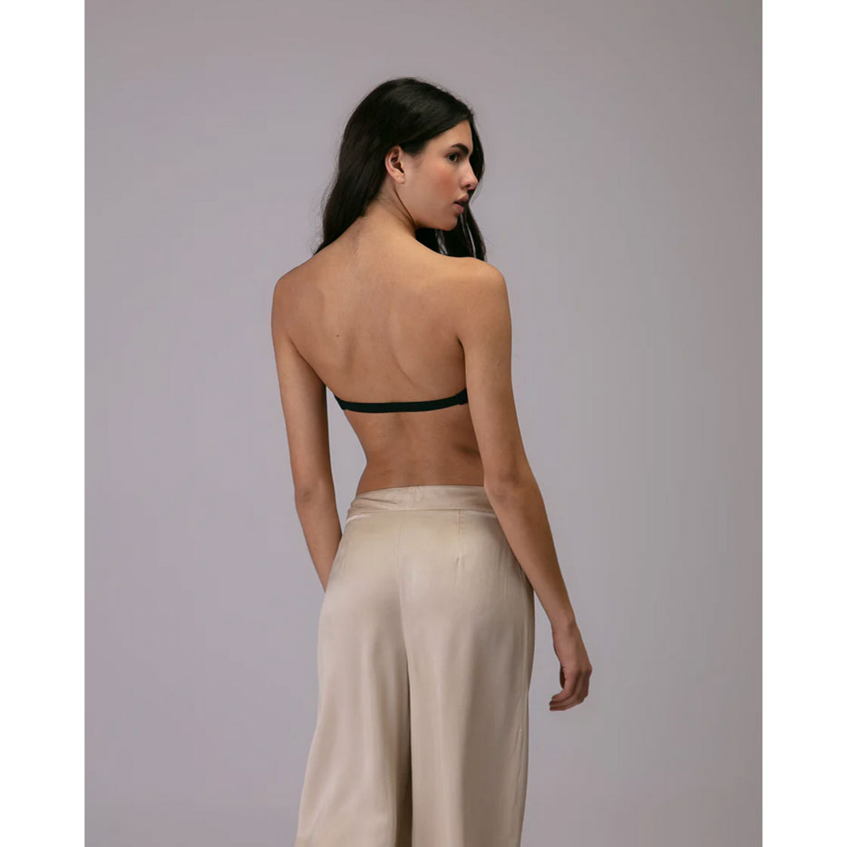 Karma Koma Bando Karma Koma Bandeau Top Dunkelgrau Model hinten