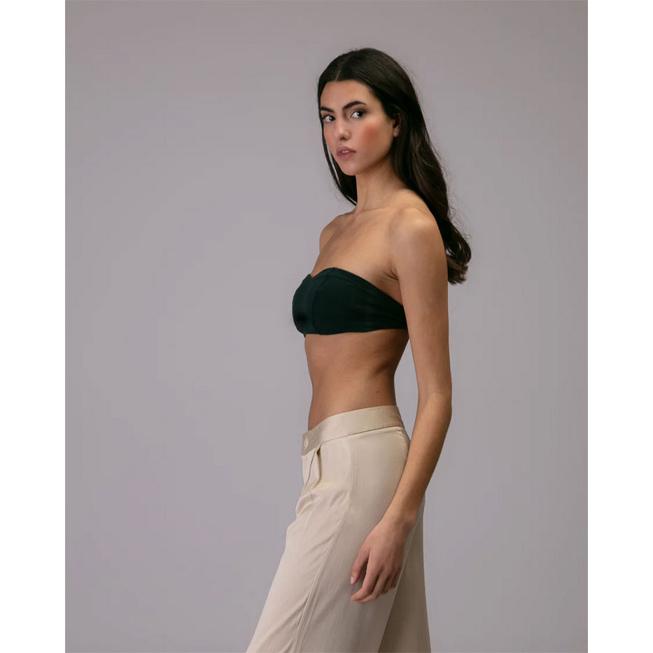 Karma Koma Bando Karma Koma Bandeau Top Dunkelgrau Model seite