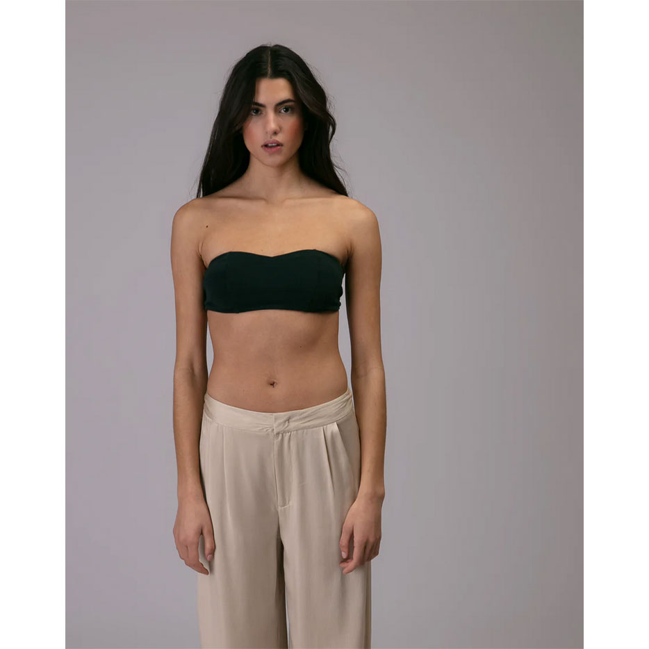 Karma Koma Bando Karma Koma Bandeau Top Dunkelgrau Model vorne