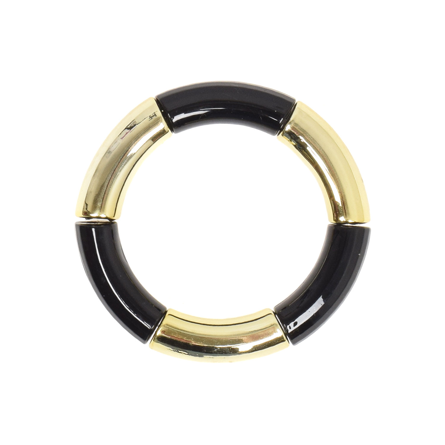 La Garçonne Bijoux Bangle Armband Black/Gold