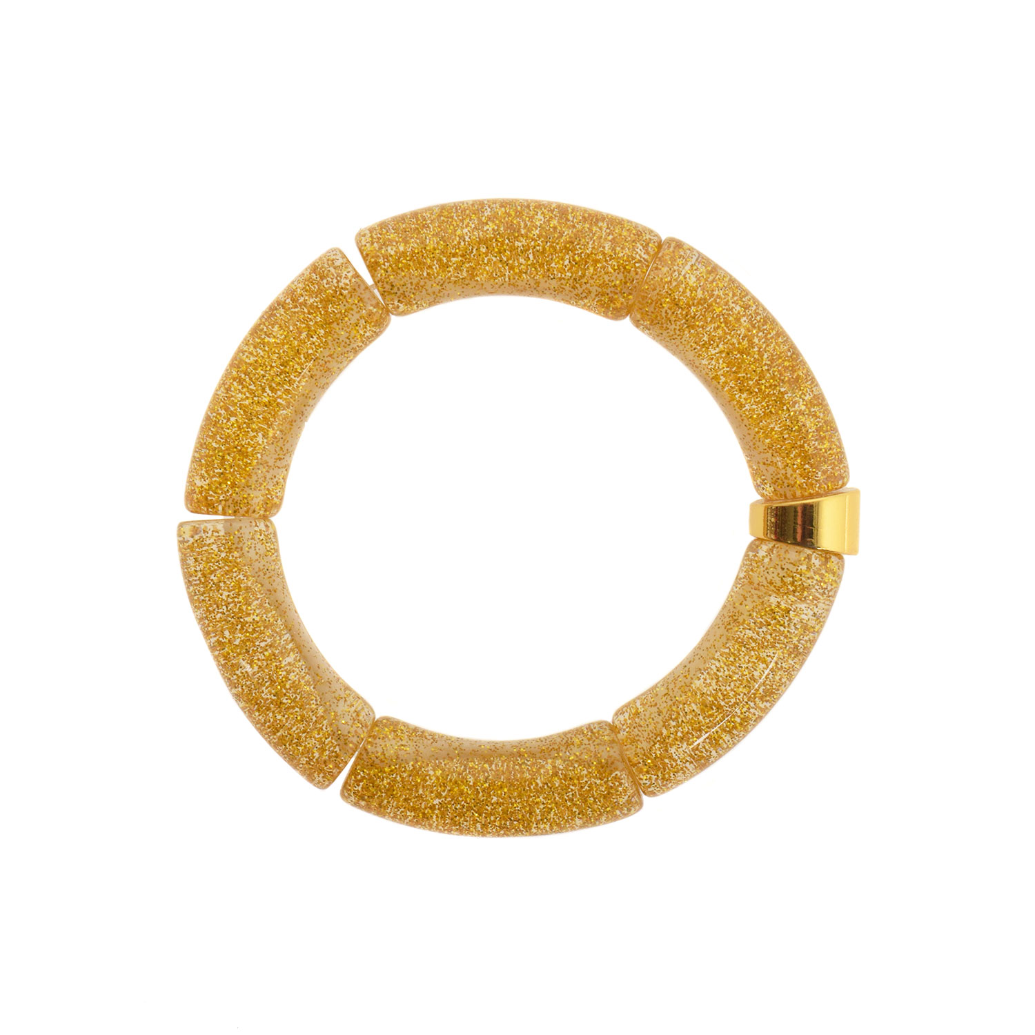 La Garçonne Bijoux Bangle Armband Gold Nugget Glitter