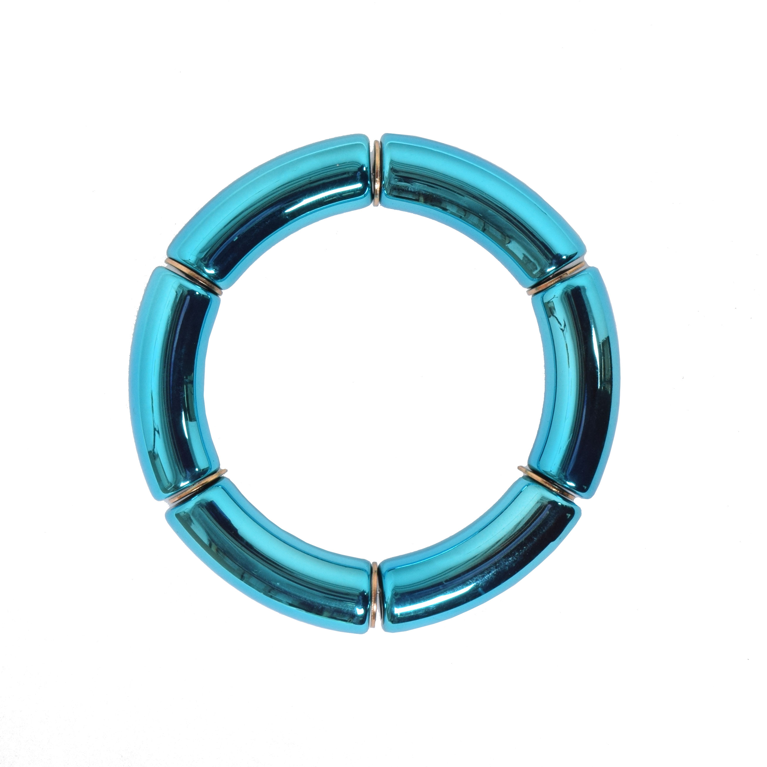 Bangle Armband Metallic Blue