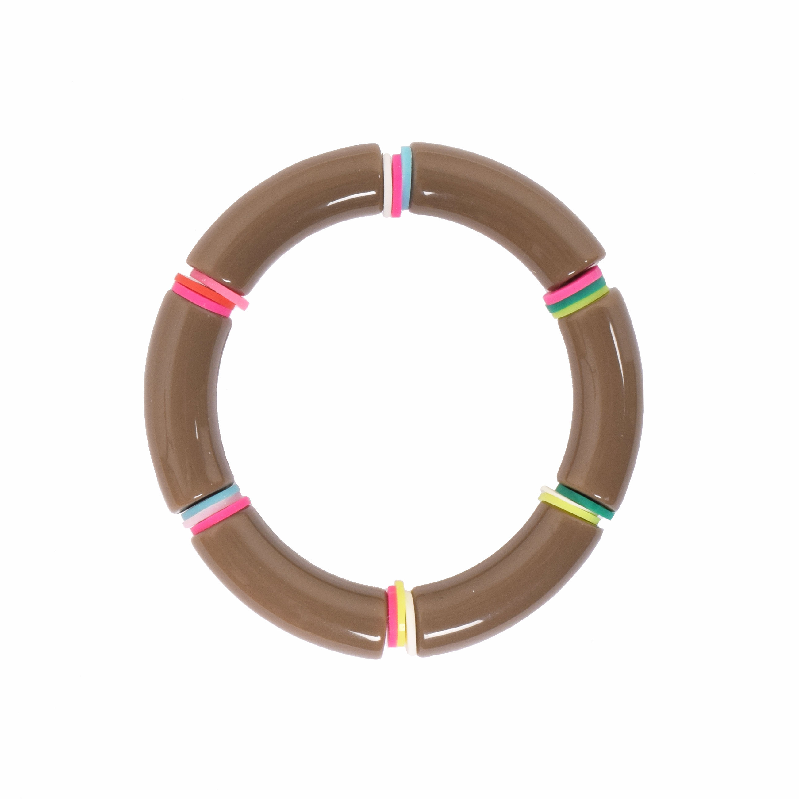 Voila Bangle Armband Rainbow Taupe