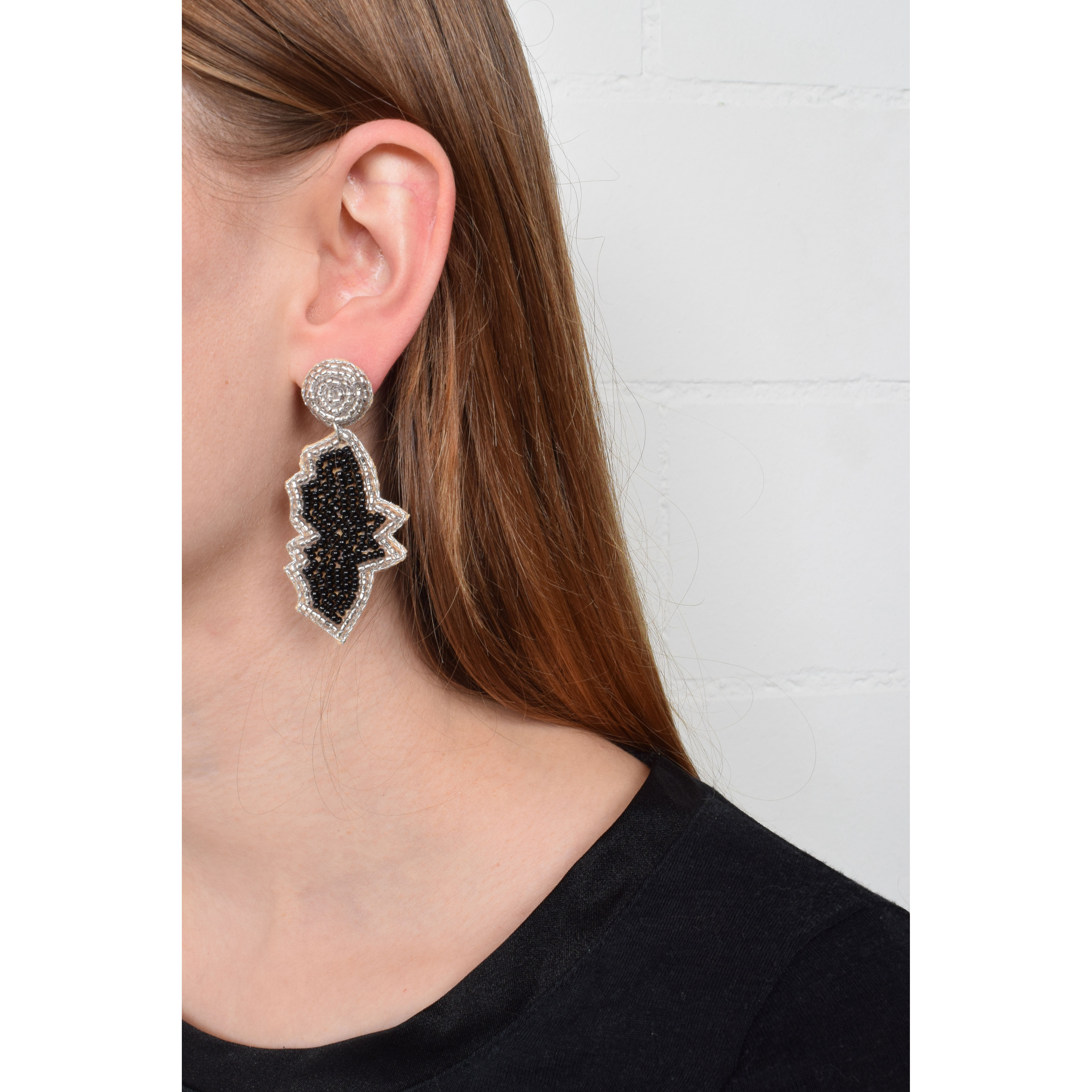 La Garçonne Bijoux Bat Ohrstecker Black