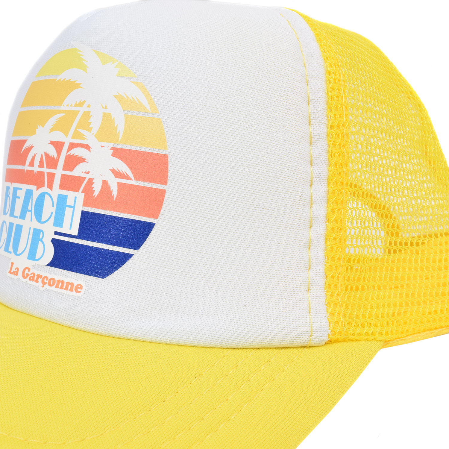 La Garçonne Accessoires Beach Club Trucker Cap Yellow