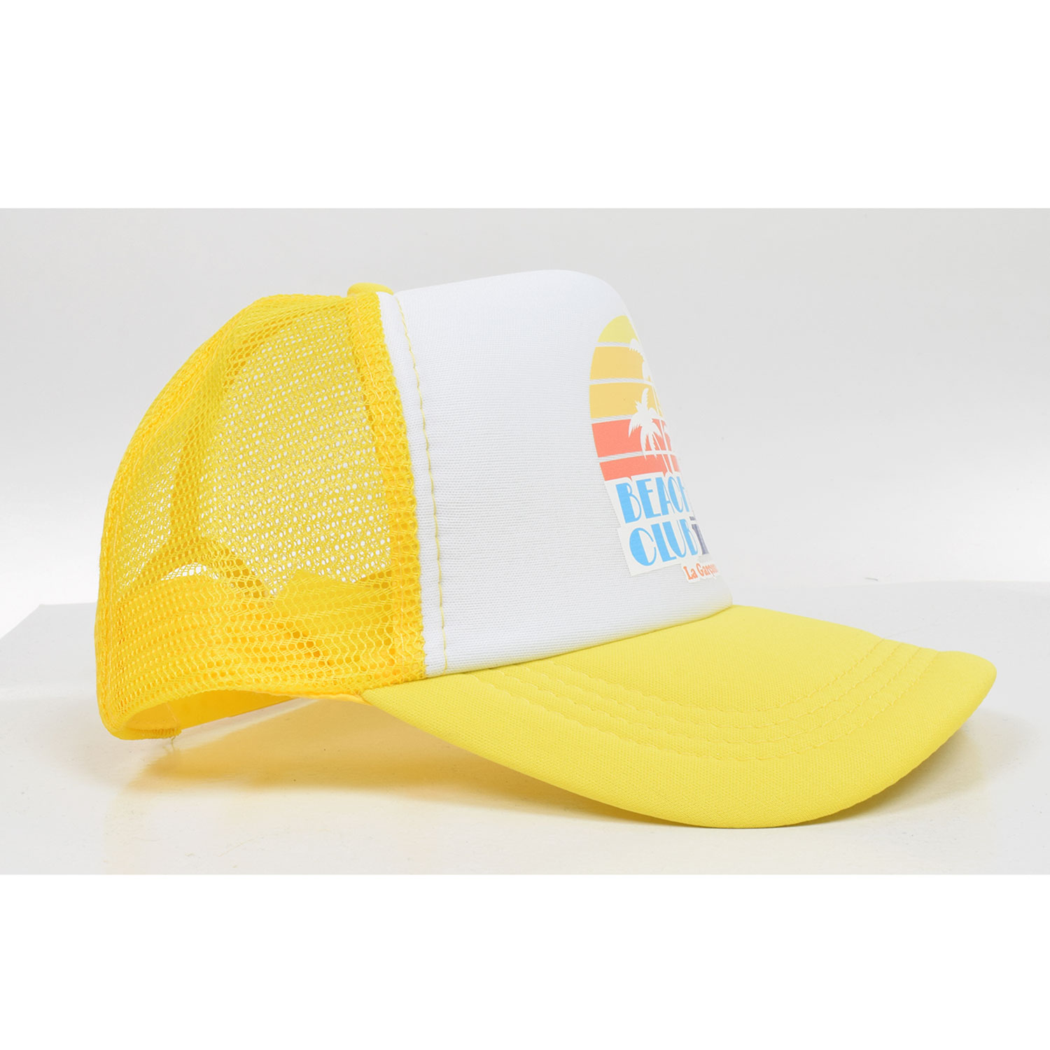 La Garçonne Accessoires Beach Club Trucker Cap Yellow