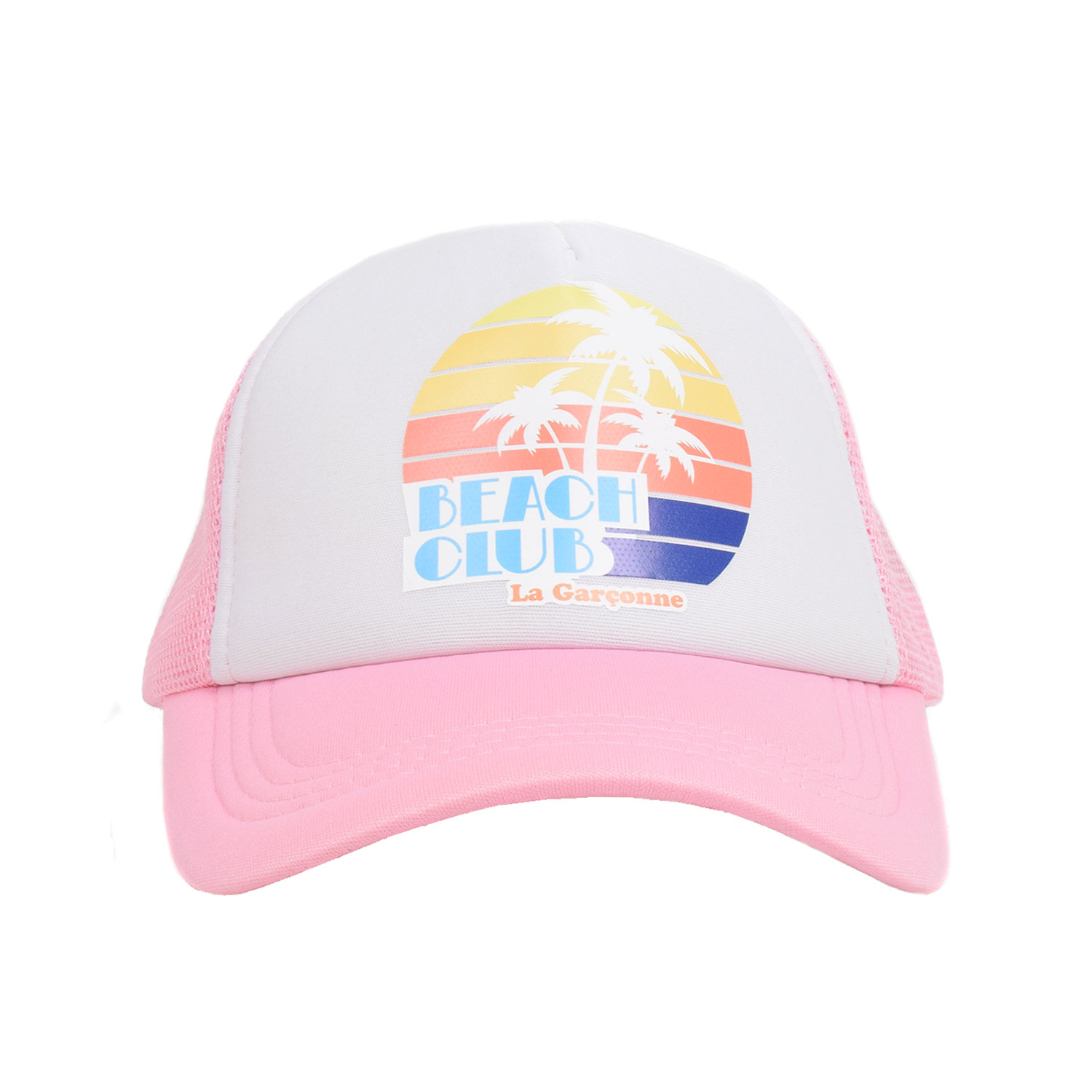 La Garçonne Accessoires Beach Club Trucker Cap Pink