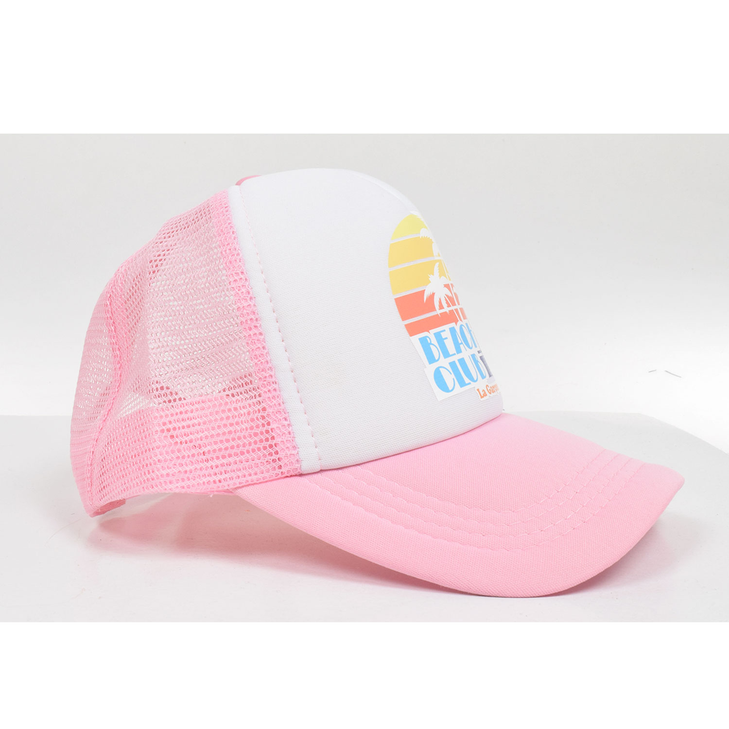La Garçonne Accessoires Beach Club Trucker Cap Pink