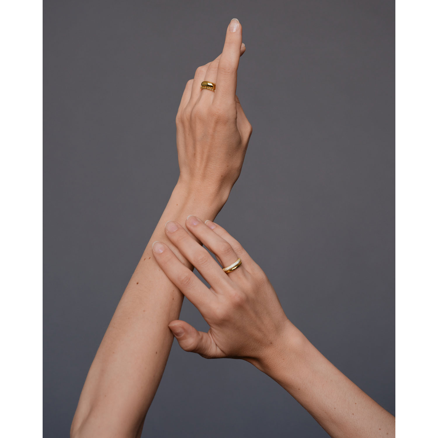 Philippa Studios Beaded Philippa Studios Ring Gold Model