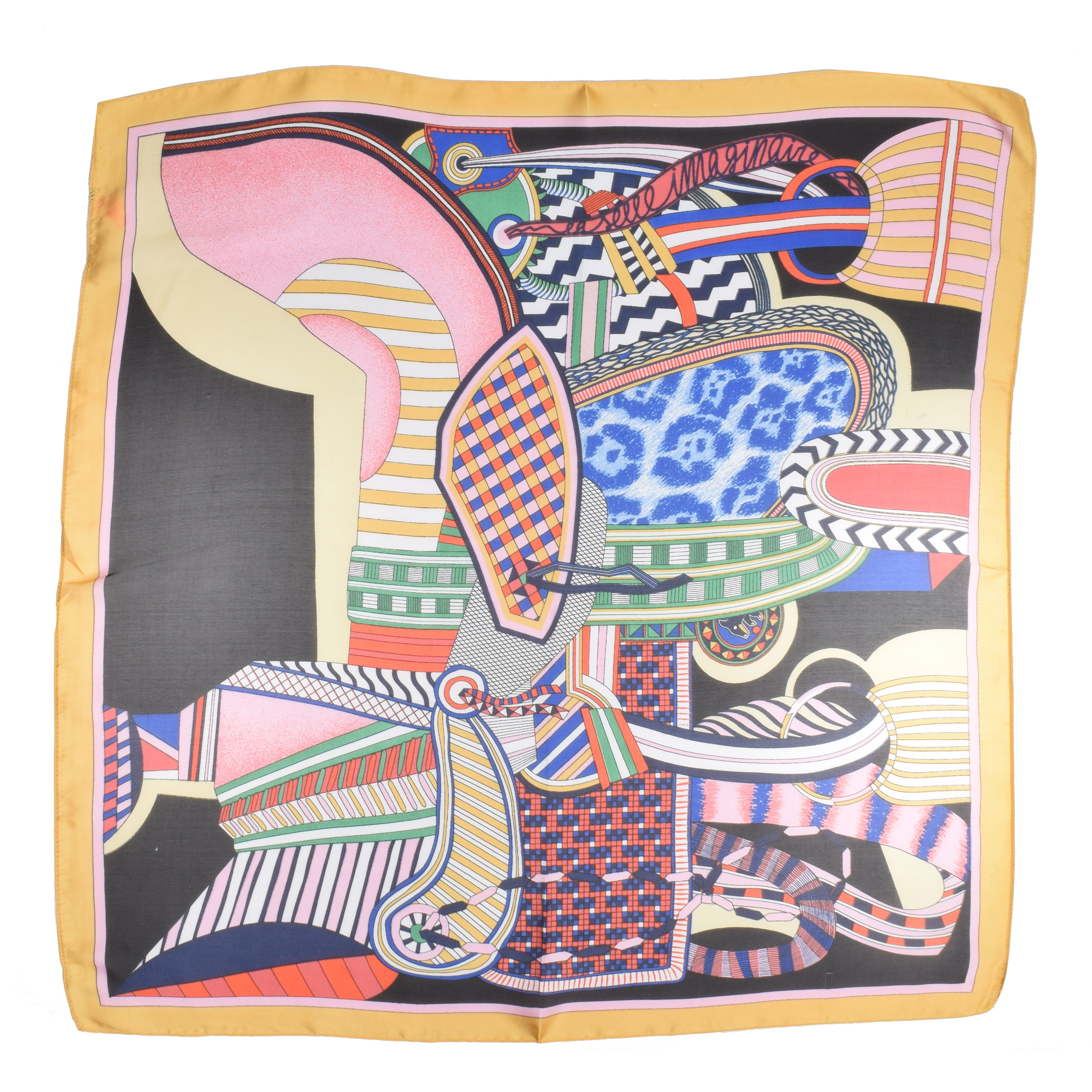 La Garçonne Accessoires Begard Foulard mit mehrfarbigem Druck von La Gaçonne Accessoires offen