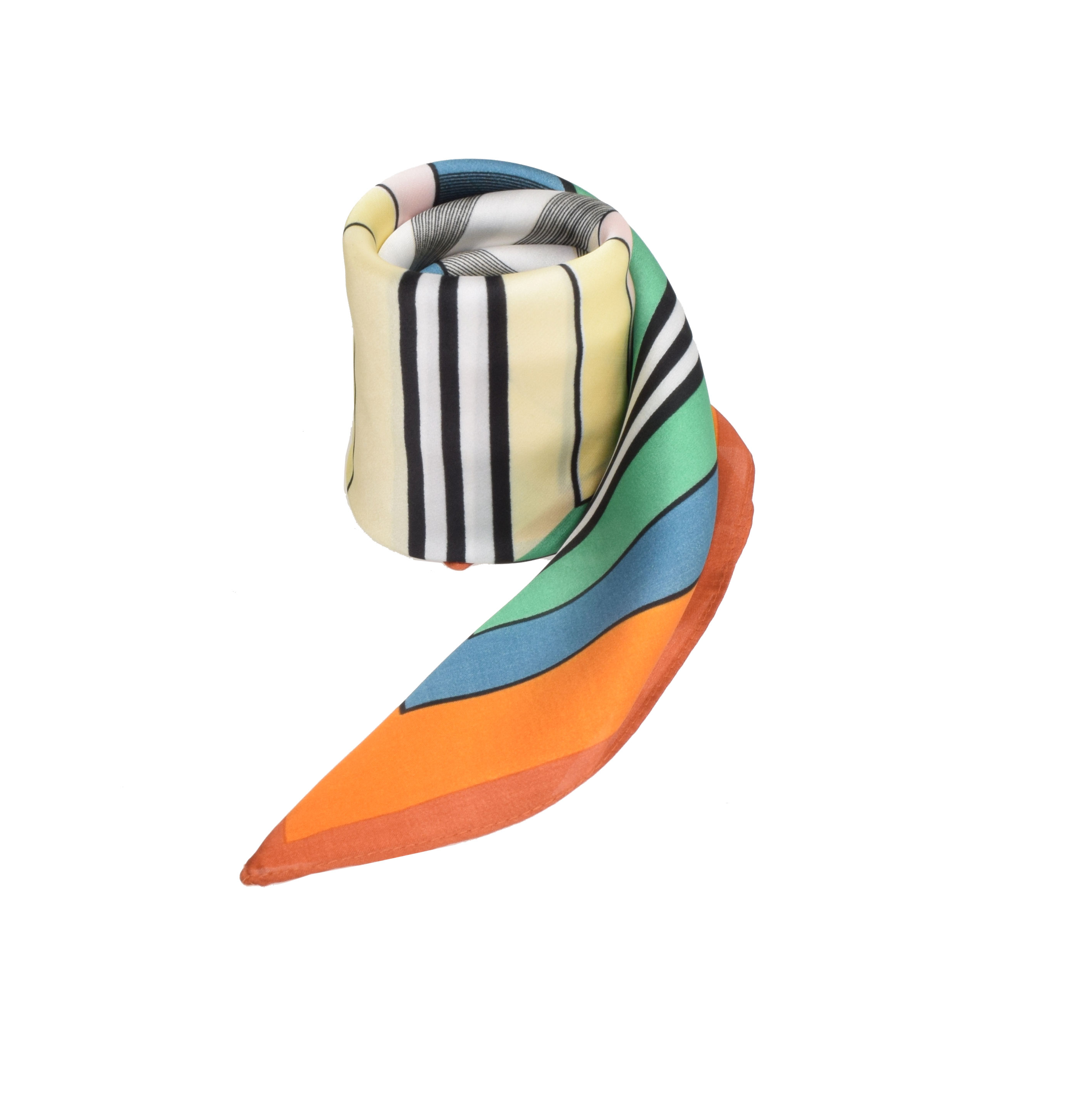 La Garçonne Accessoires Belvedere Foulard mit mehrfarbigem Druck von La Garçonne Accessoires vorne