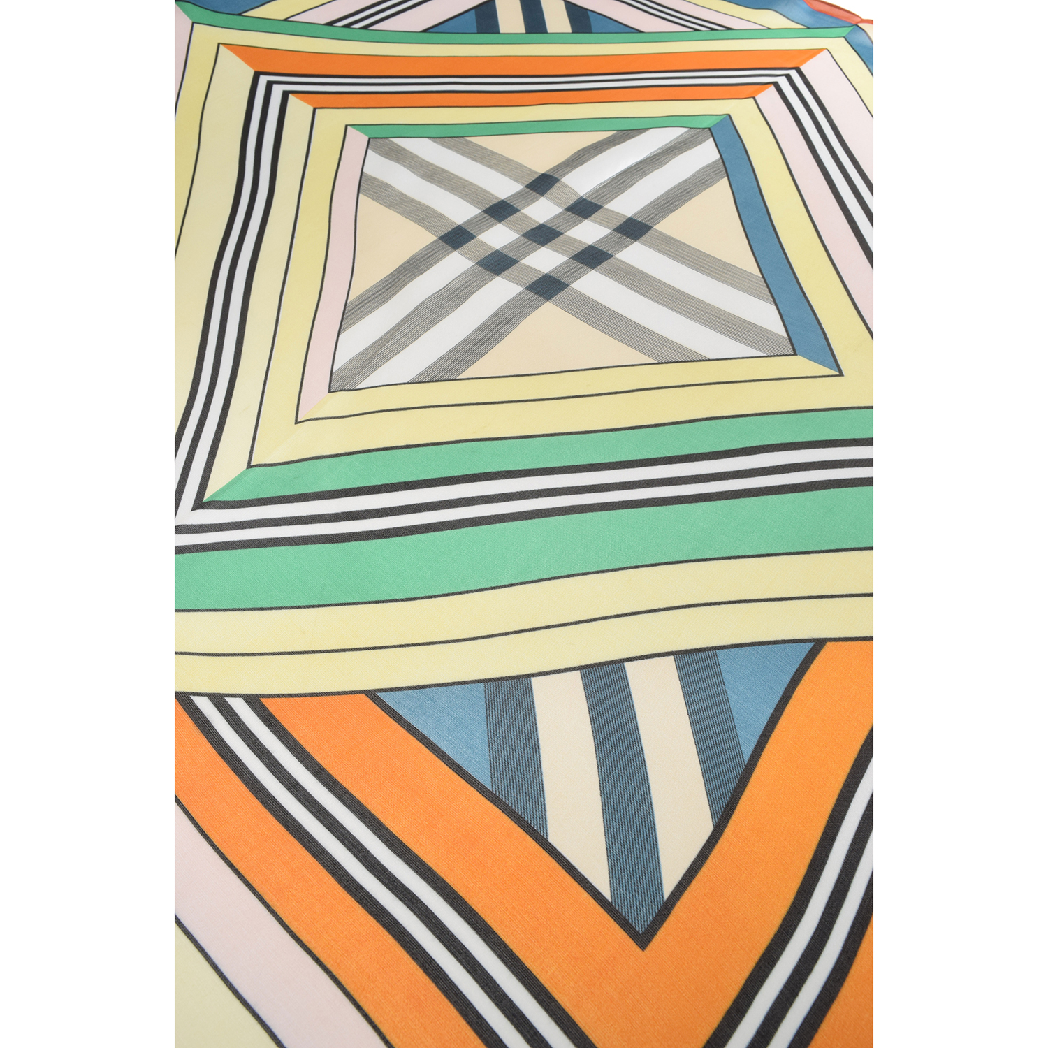 La Garçonne Accessoires Belvedere Foulard mit mehrfarbigem Druck von La Garçonne Accessoires Detail