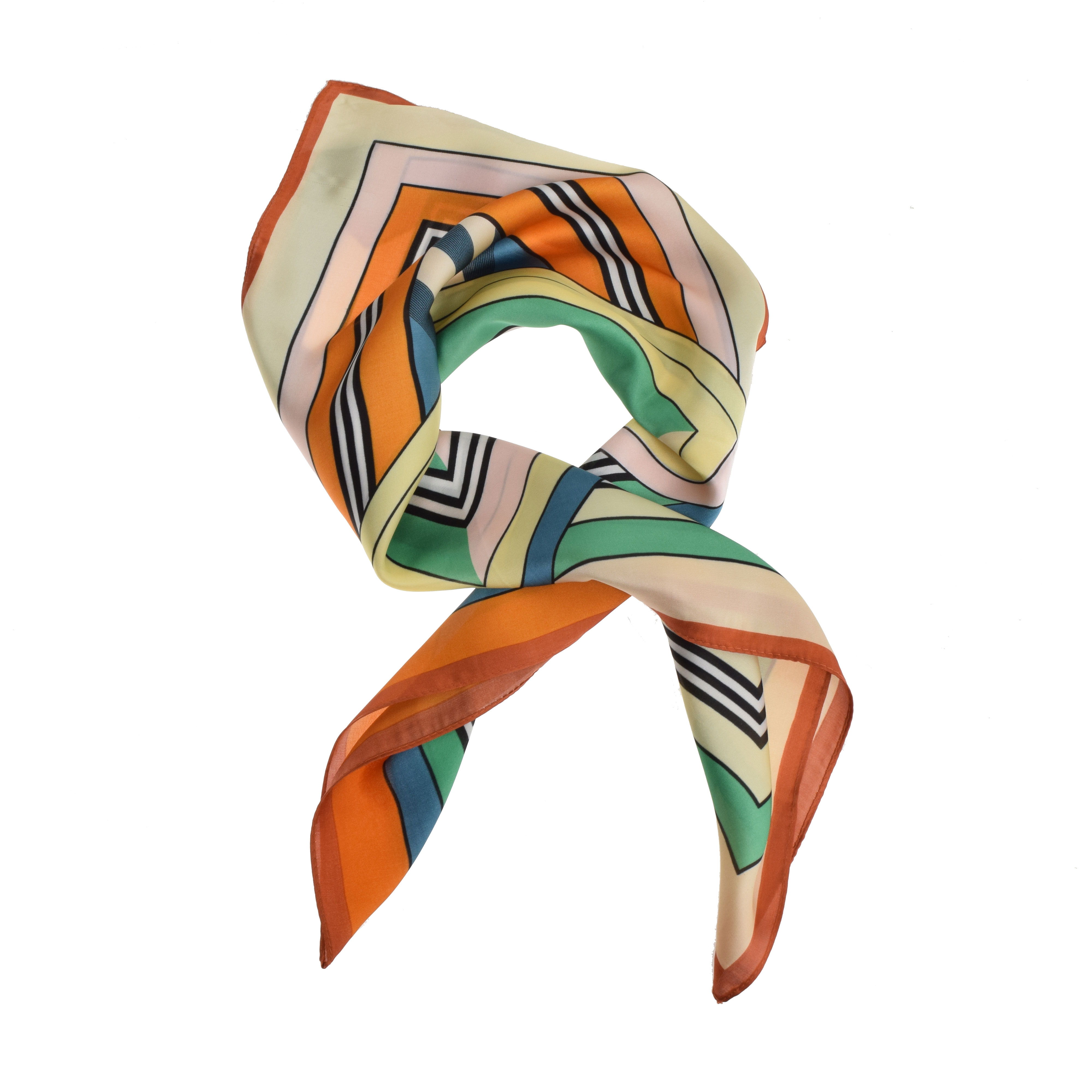 La Garçonne Accessoires Belvedere Foulard mit mehrfarbigem Druck von La Garçonne Accessoires vorne