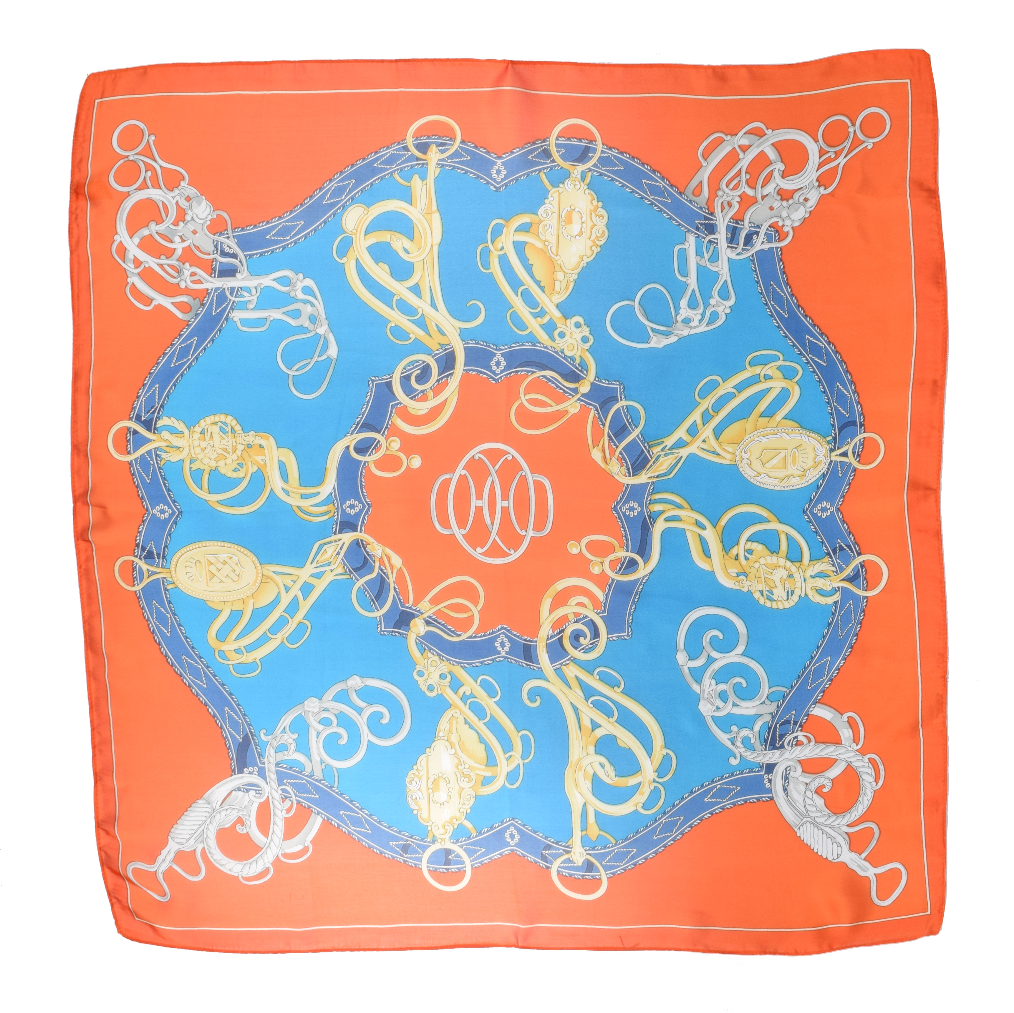 La Garçonne Accessoires Benodet Foulard mit mehrfarbigem Druck von La Garçonne Accessoires offen