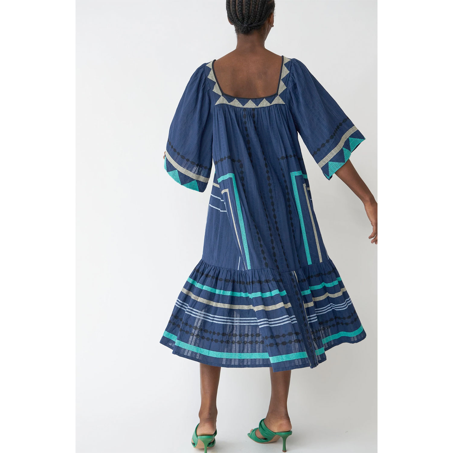 Stella Nova Bera Stella Nova Kleid dunkelblau Model hinten