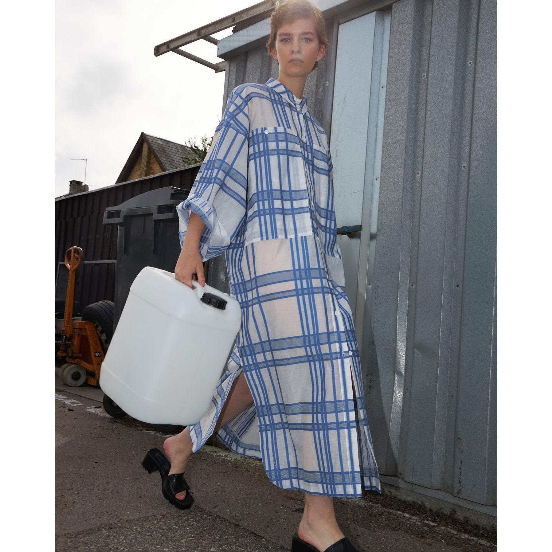 Stella Nova Betricia Kleid White Blue