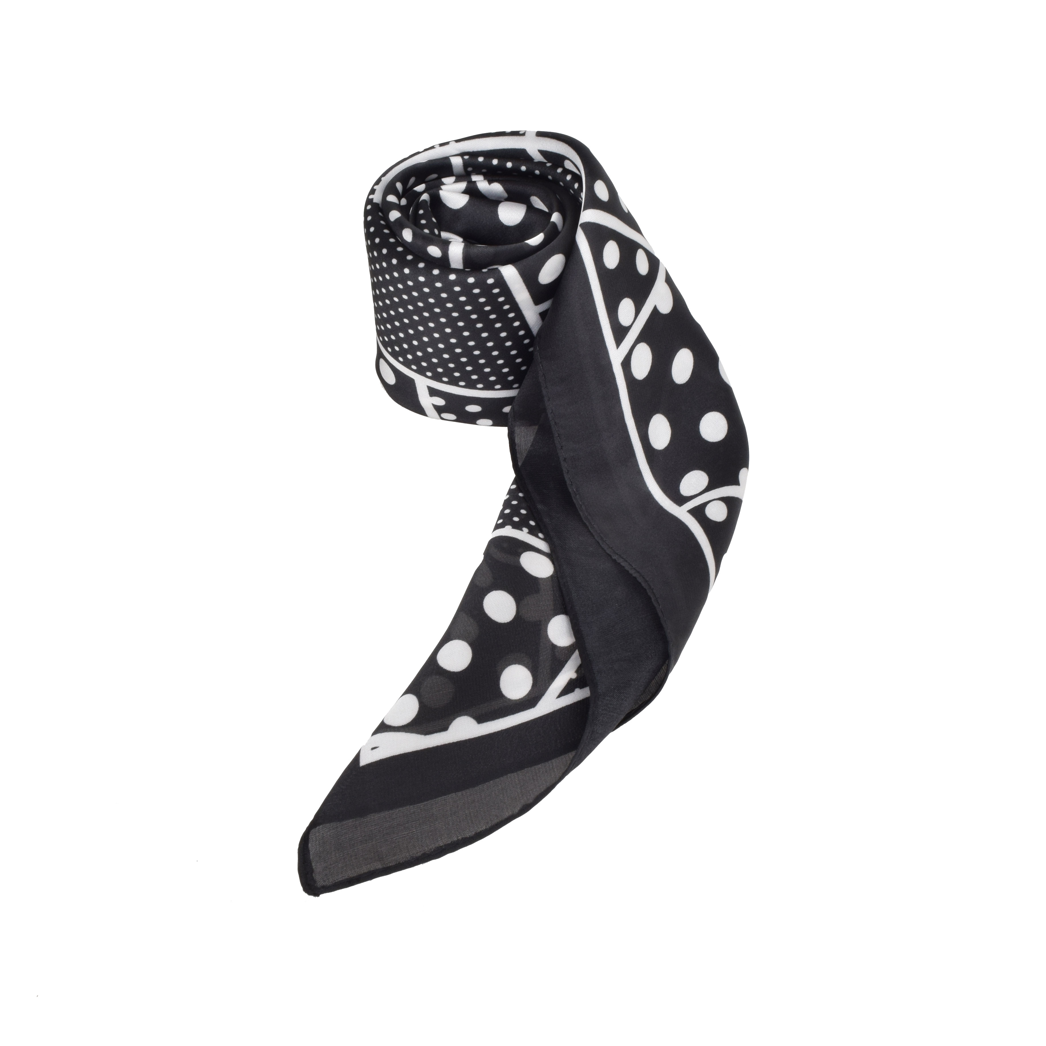 La Garçonne Accessoires Beuil Foulard mit mehrfarbigem Druck von La Garconne Accessoires vorne