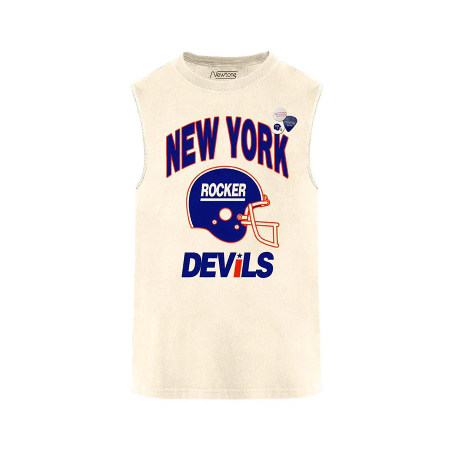 Newtone Biker Devils Newtone Shirt Ecru vorne