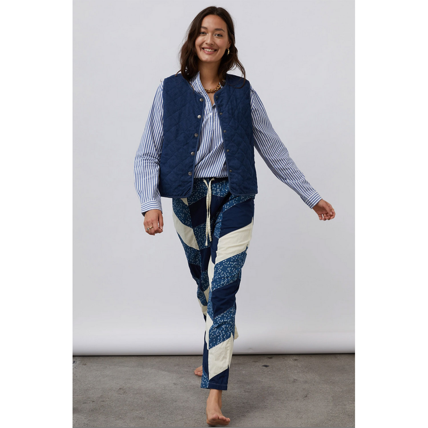 Lolly's Laundry Bill Pants Creme von Lolly's Laundry vorne 1