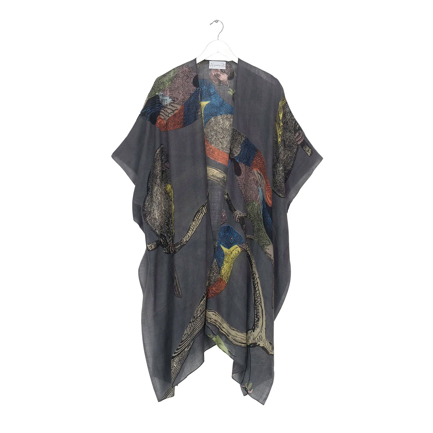 One Hundred Stars Bird Throwover Wool Ink