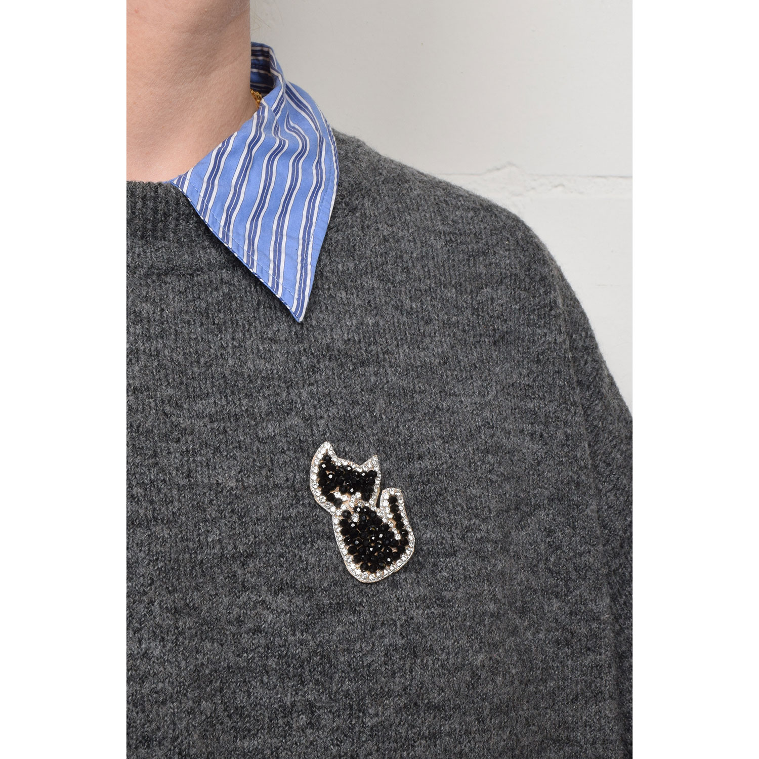 La Garçonne Bijoux Black Cat Brosche