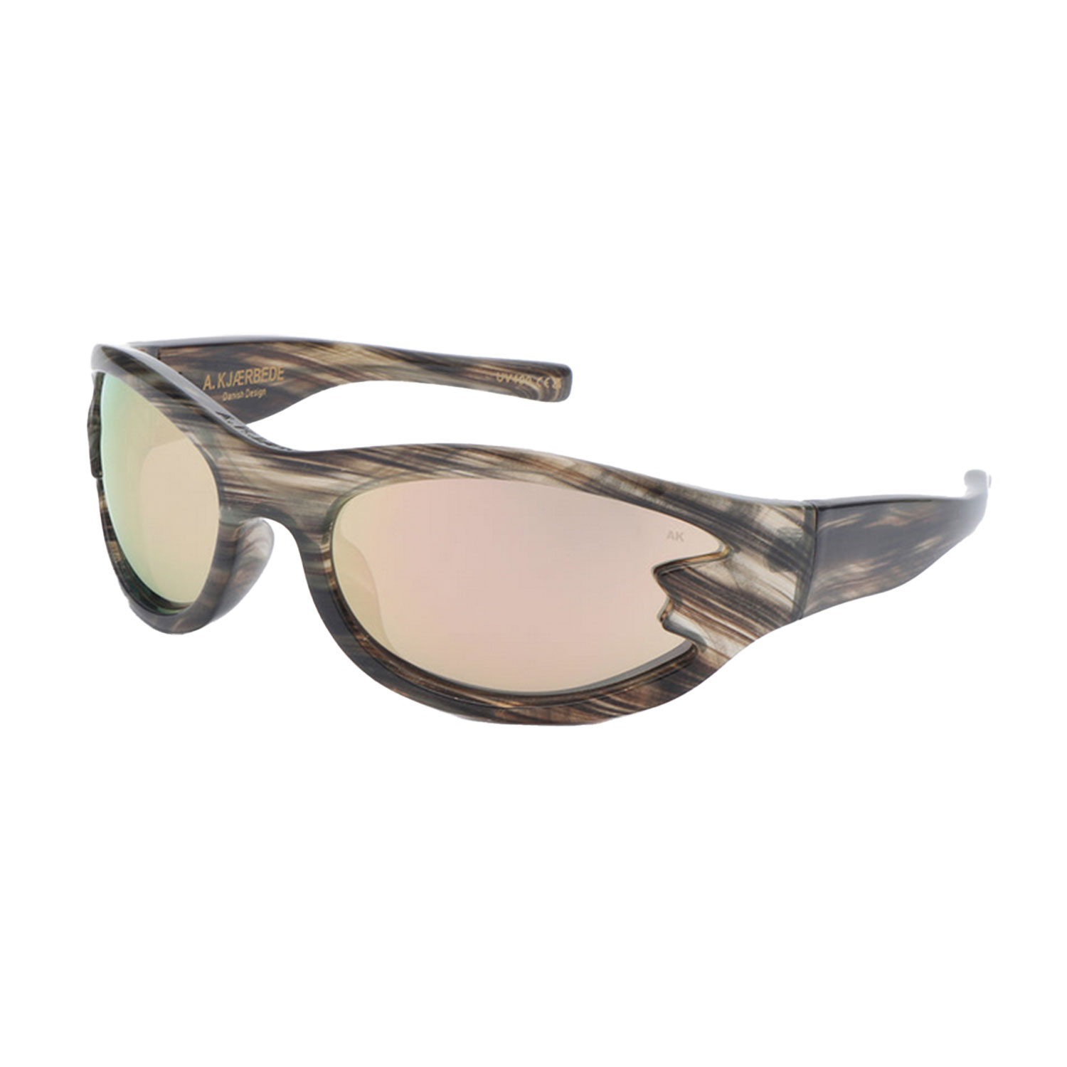 A.Kjaerbede Blast Sonnenbrille in Grau gestreift von A.Kjaerbede Seite