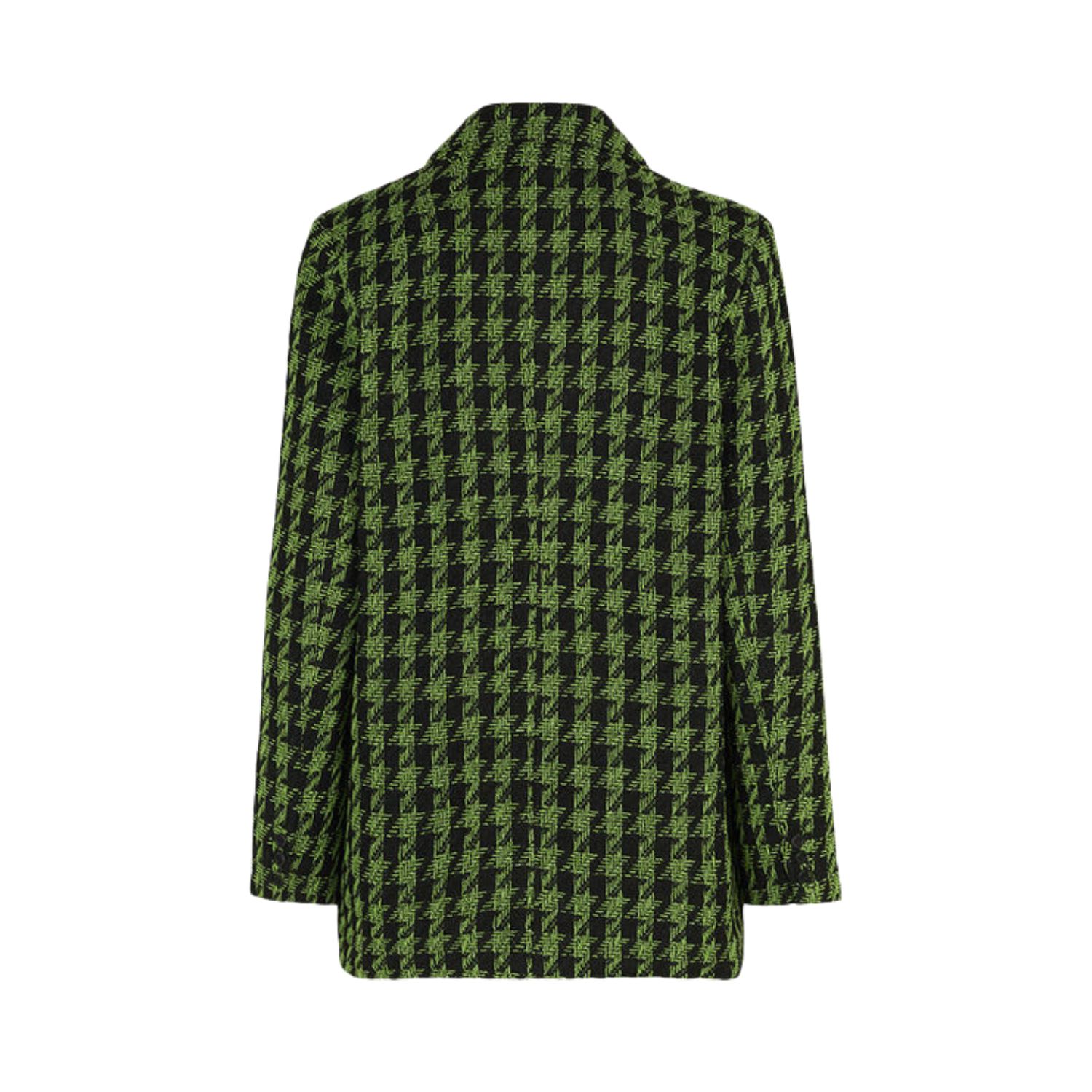 mbyM Maeva Blazer Kiwi Houndstooth Karo