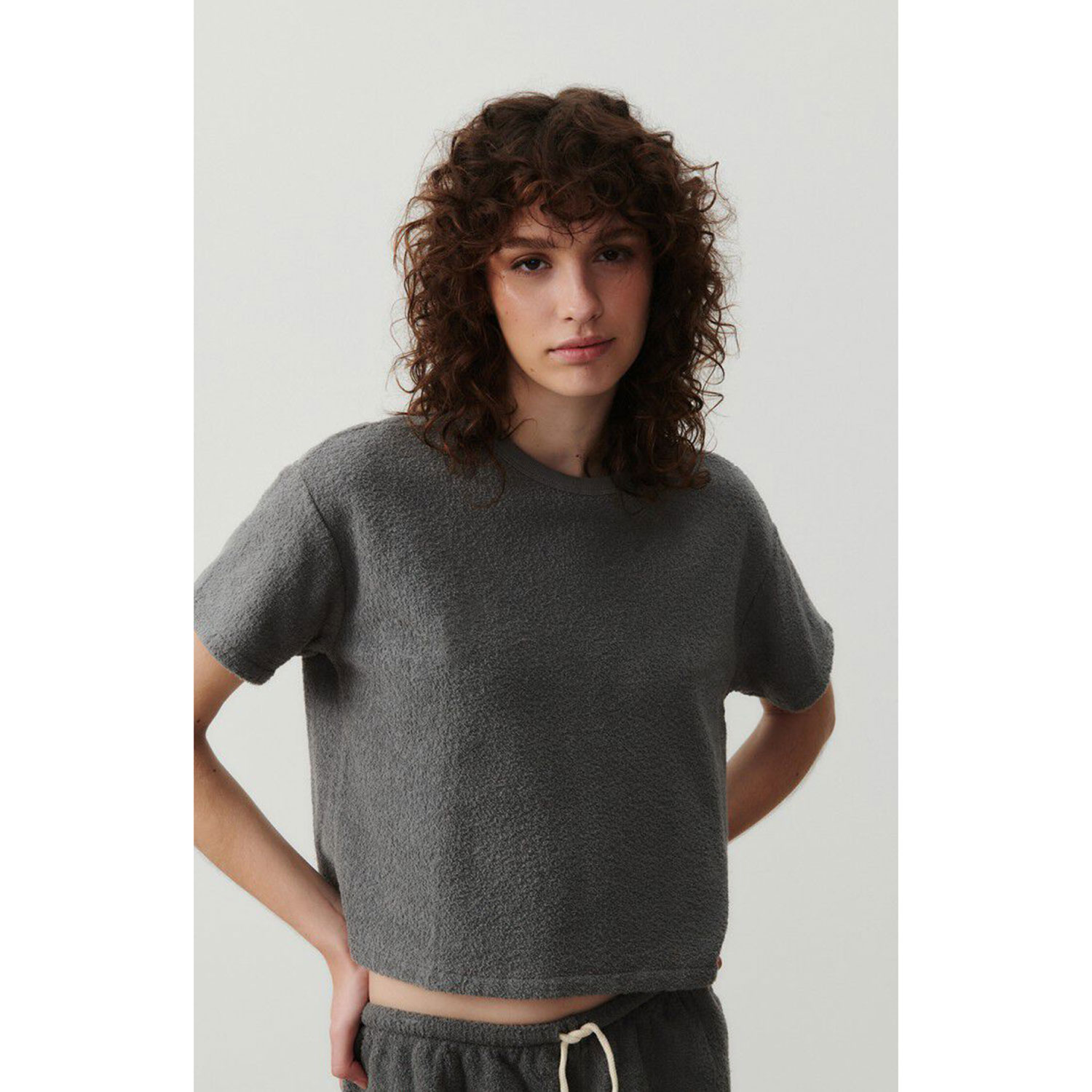 American Vintage Bobypark American Vintage T-Shirt Grau Model vorne