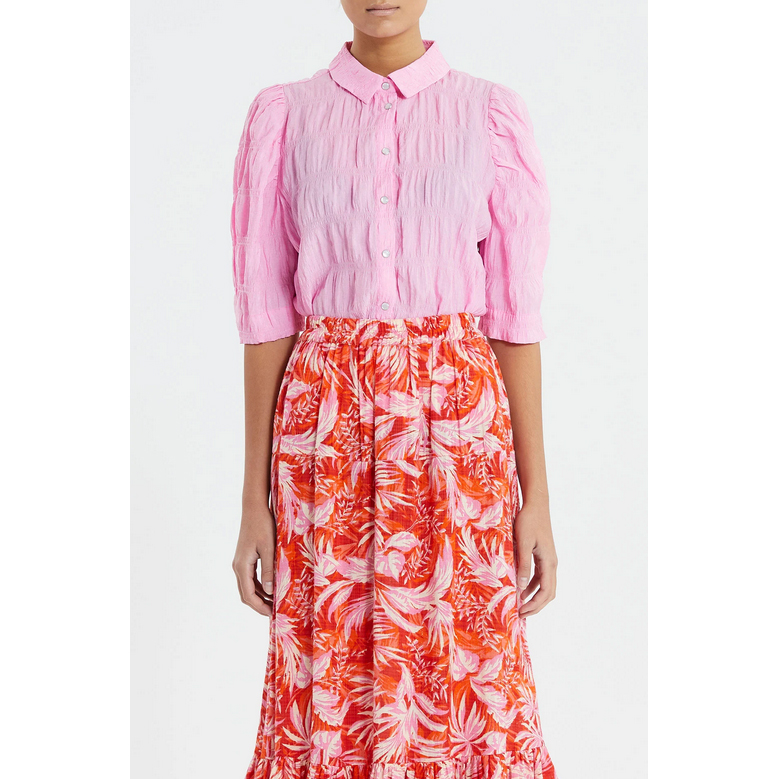 Lolly's Laundry Bono Lolly's Laundry Bluse Pink Model Vorne