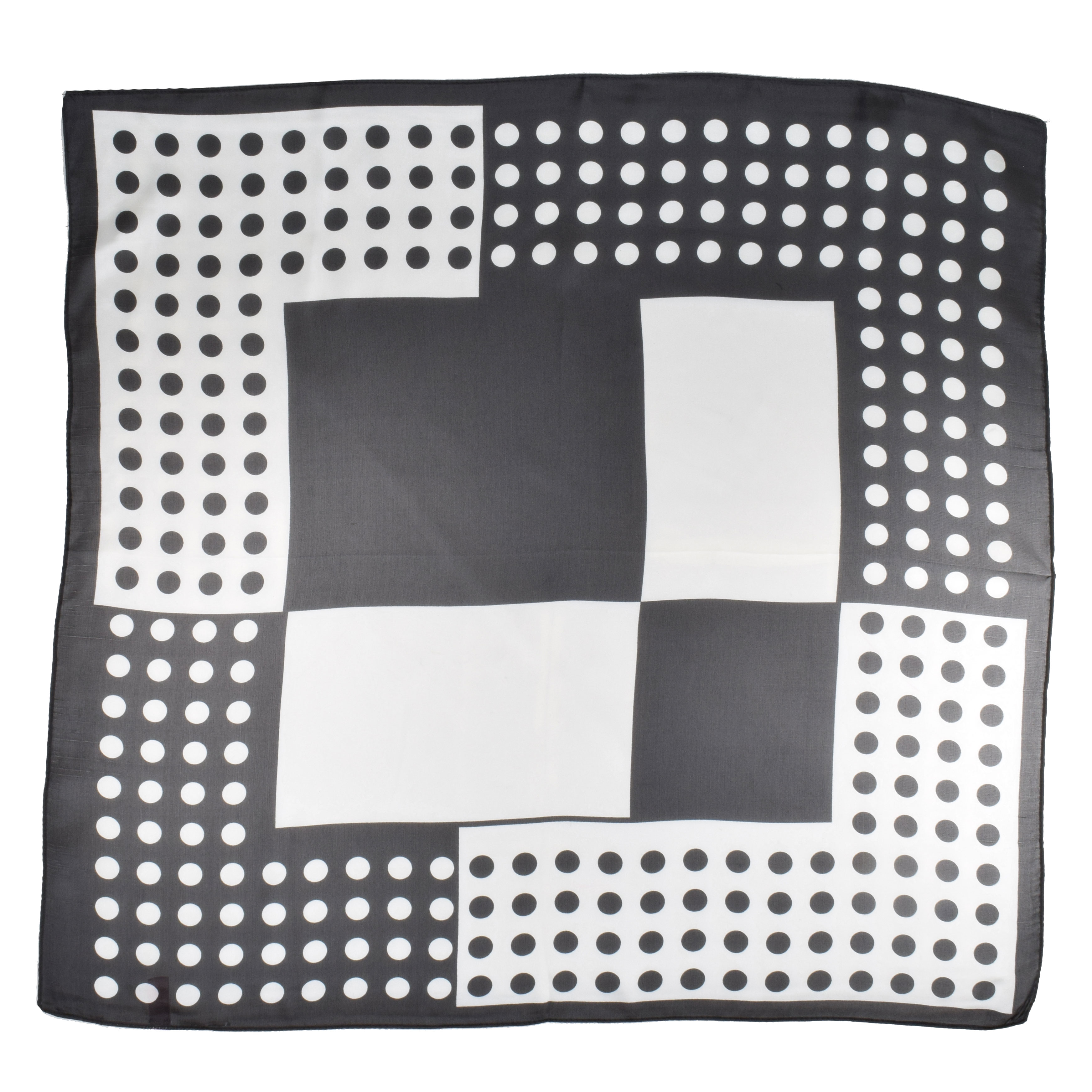 La Garçonne Accessoires Bonson Foulard in Schwarz Weiss von La Garçonne Accessoires offen