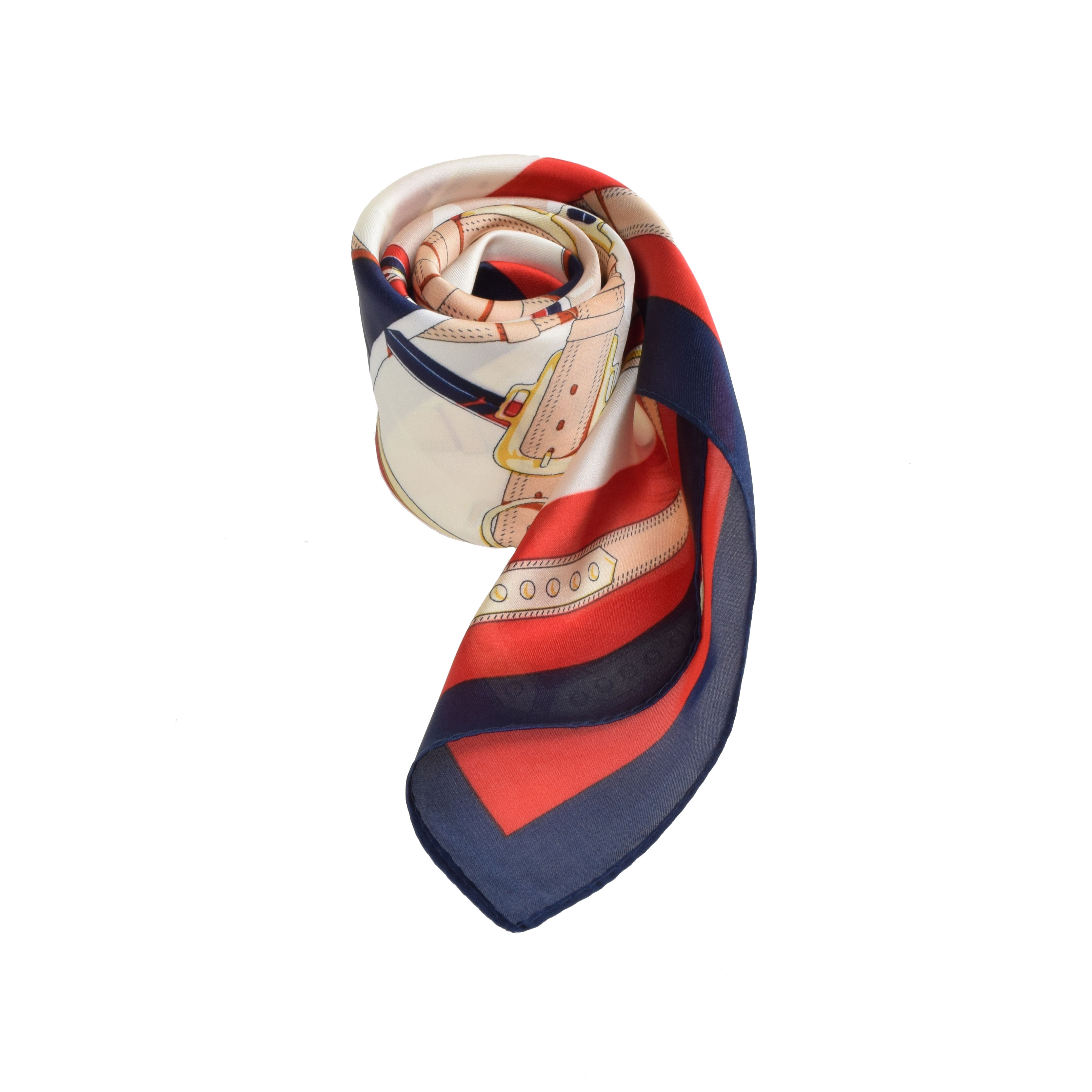 La Garçonne Accessoires Botmeur Foulard mit mehrfarbigem Druck von La Garçonne Accessoires vorne