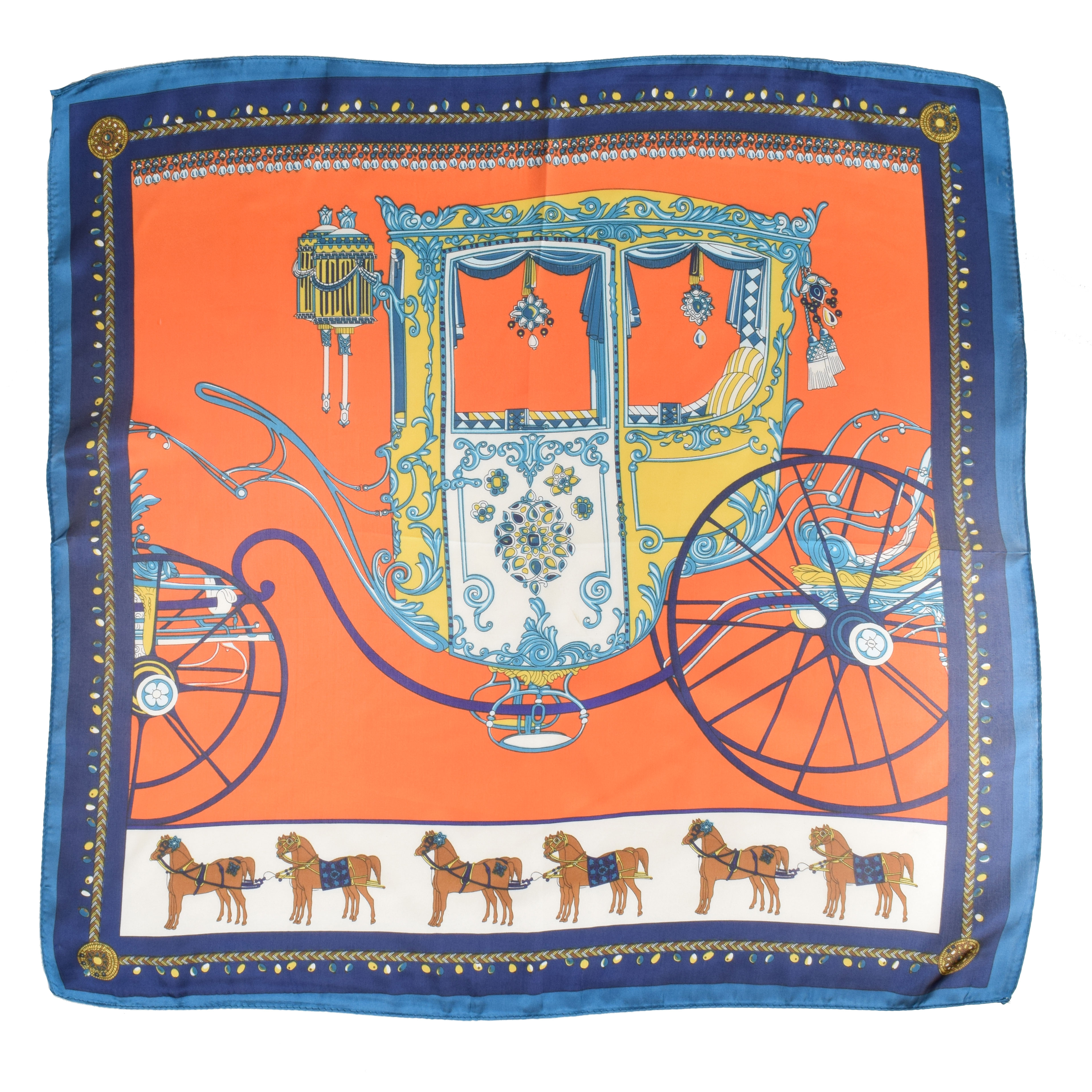 La Garçonne Accessoires Bovel Foulard mit mehrfarbigem Druck von La Garçonne Accessoires offen