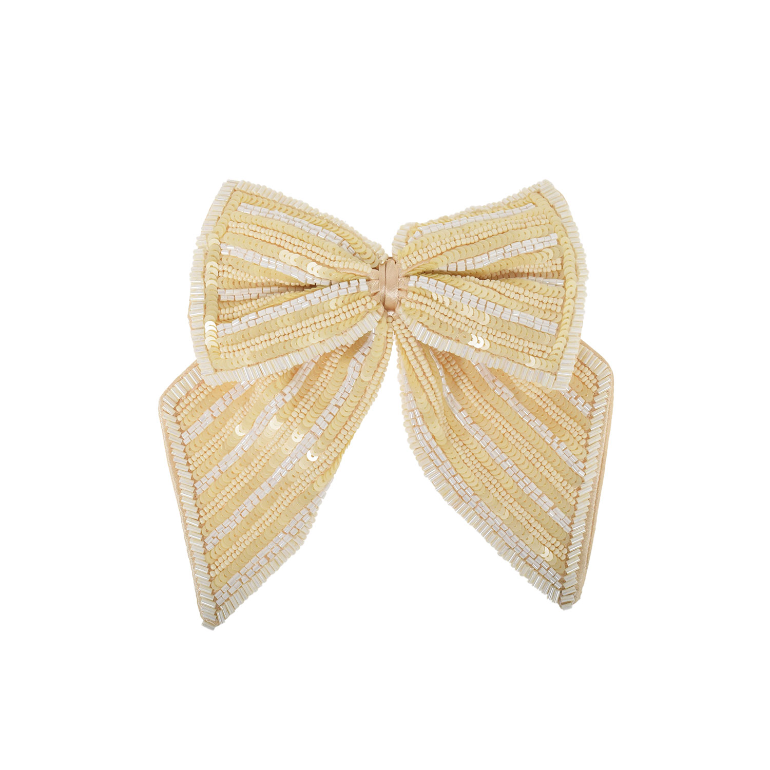 La Garçonne Accessoires Bow Haarspange Ecru