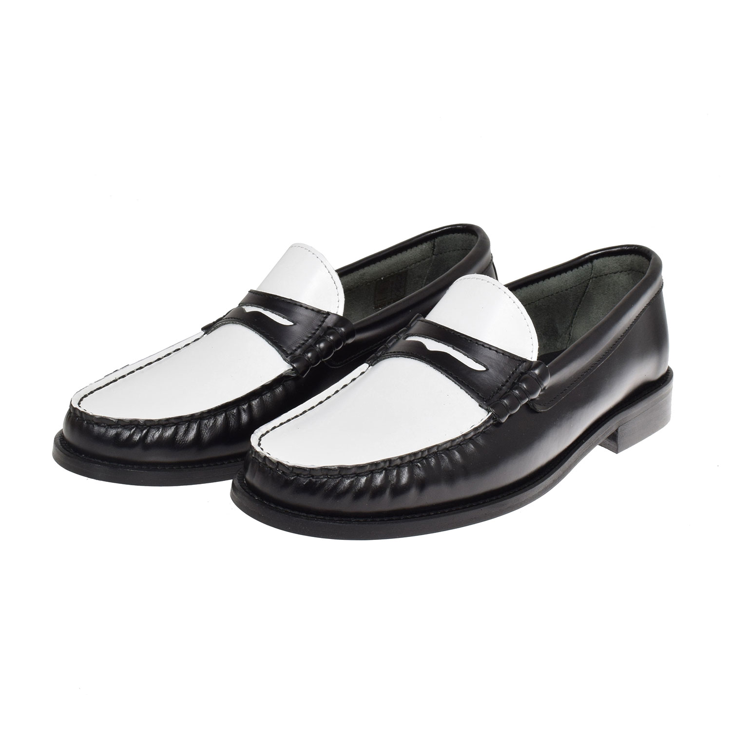 La Garçonne Brenda Loafer Black White